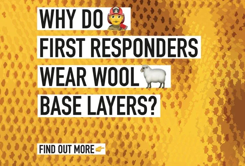 Why do first responders wear wool base layers?