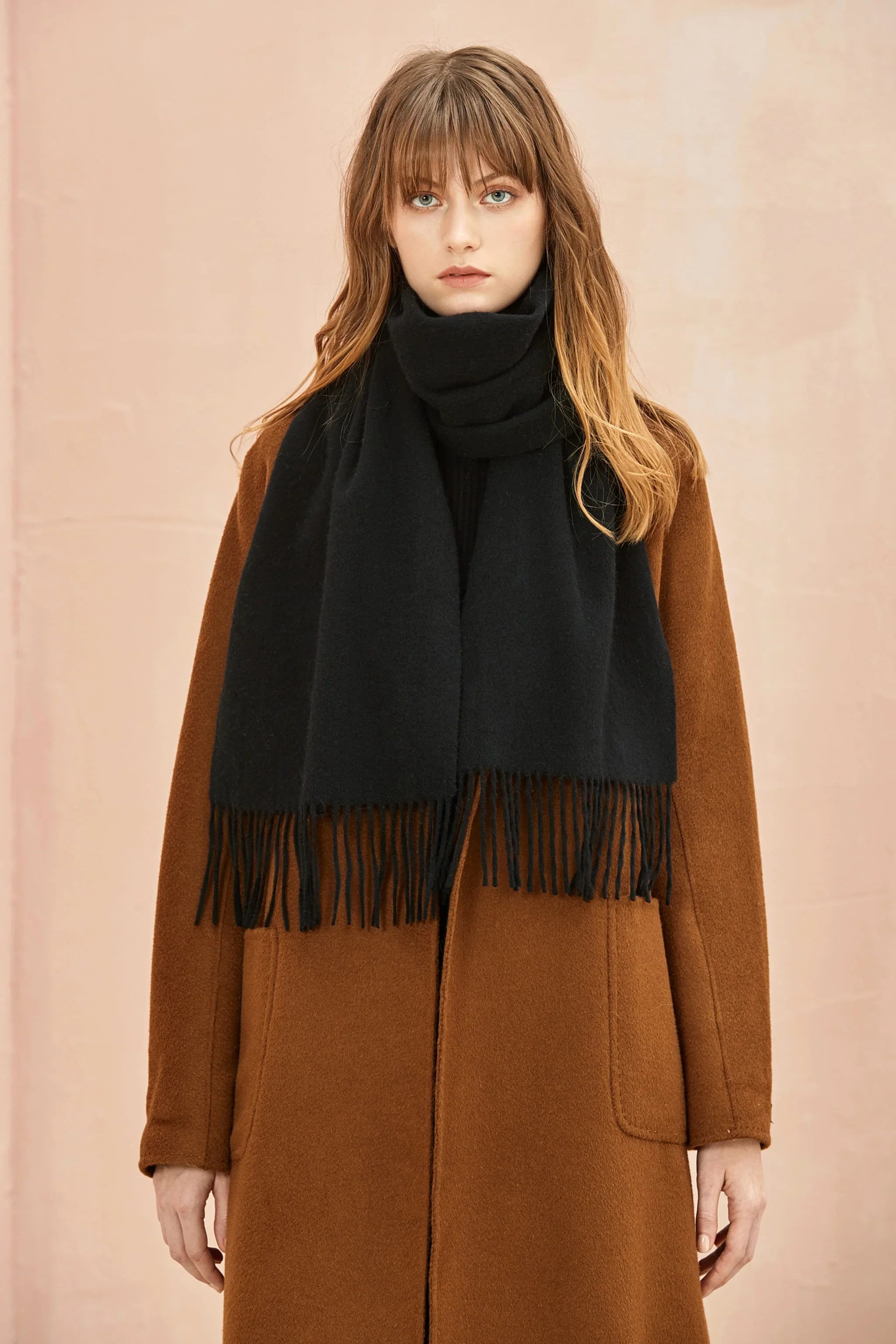 Solid Colour Merino Wool Scarf