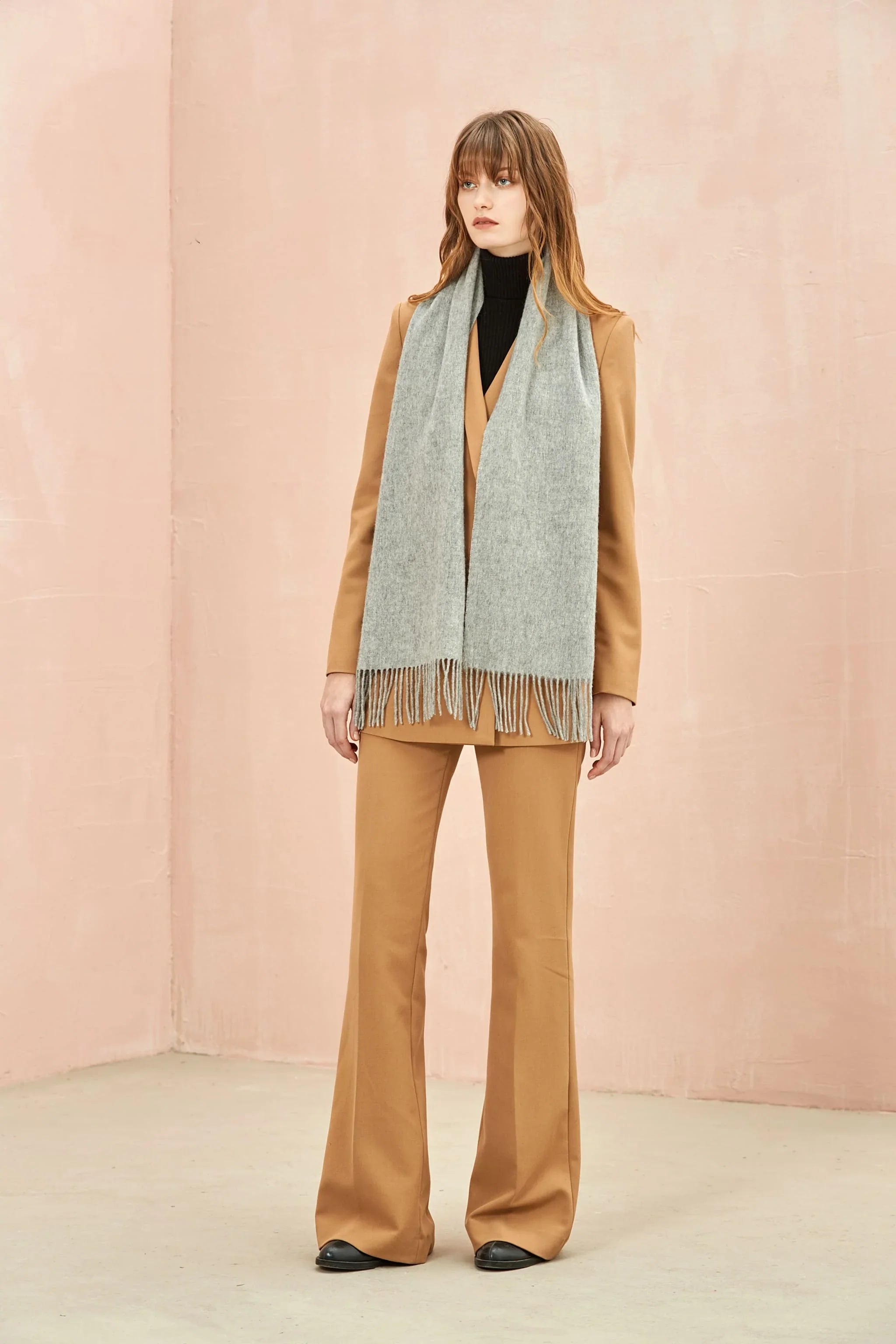 Solid Colour Merino Wool Scarf