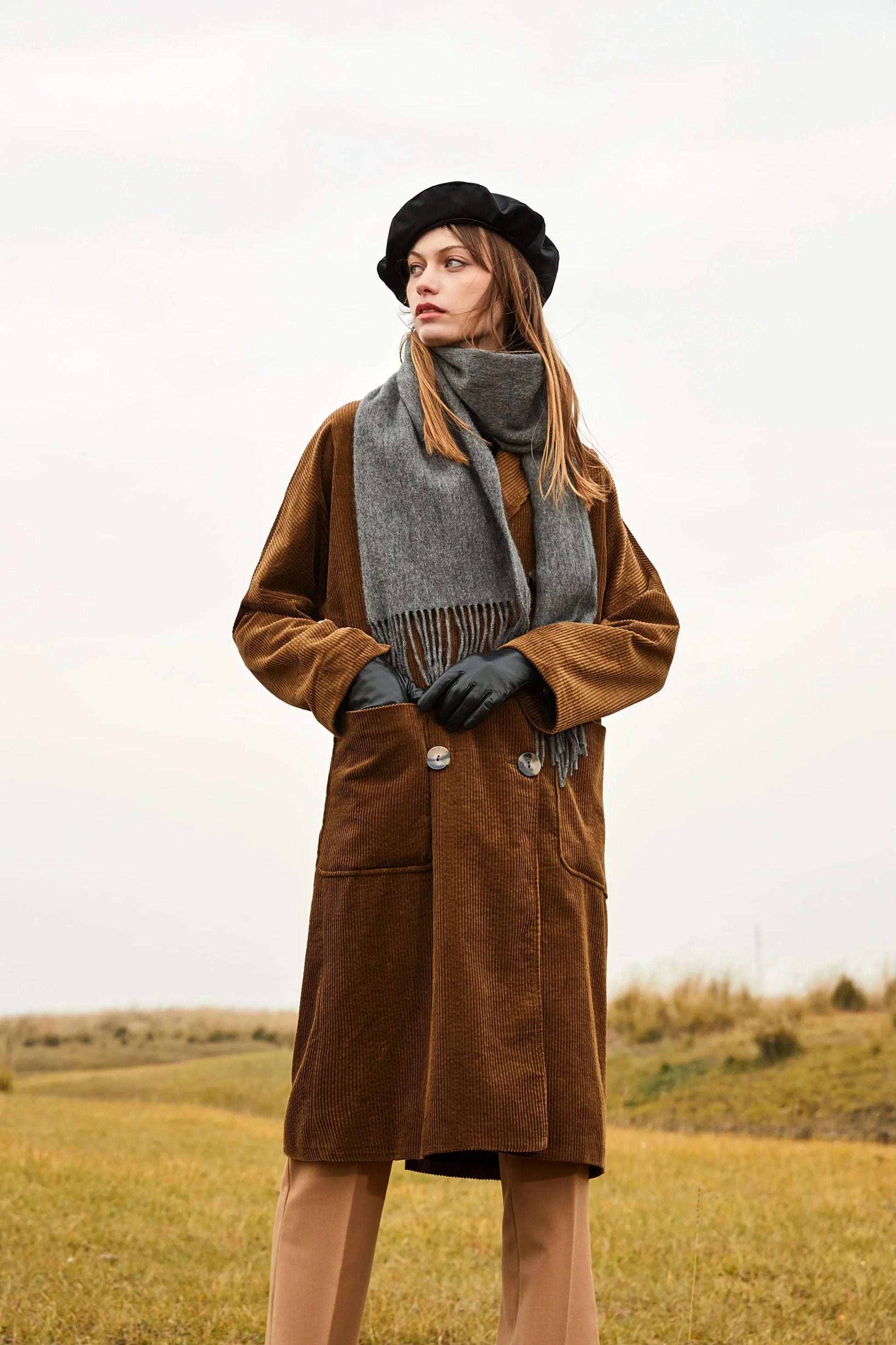 Solid Colour Merino Wool Scarf