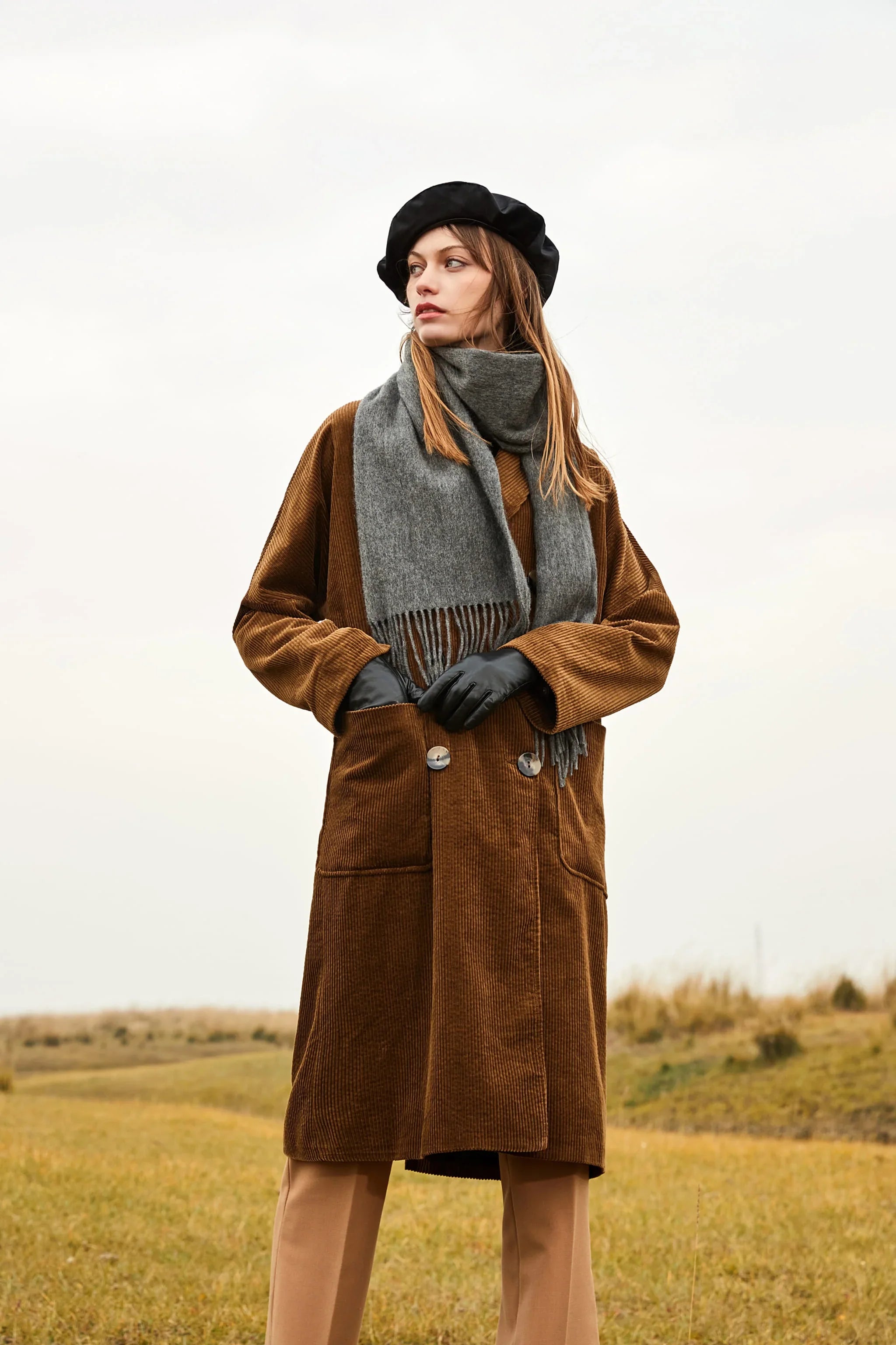 Solid Colour Merino Wool Scarf