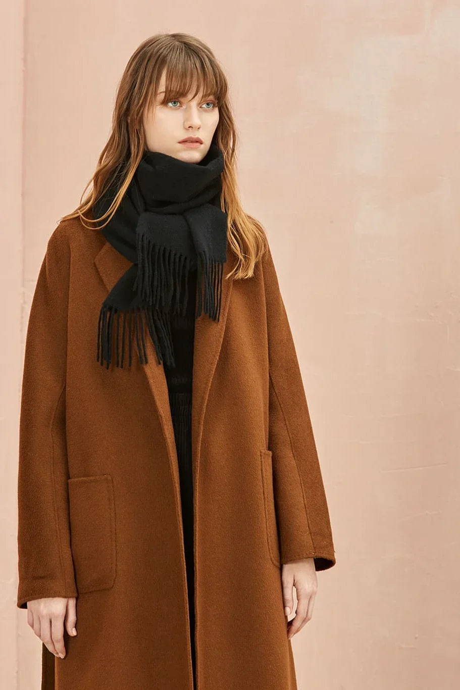 Solid Colour Merino Wool Scarf