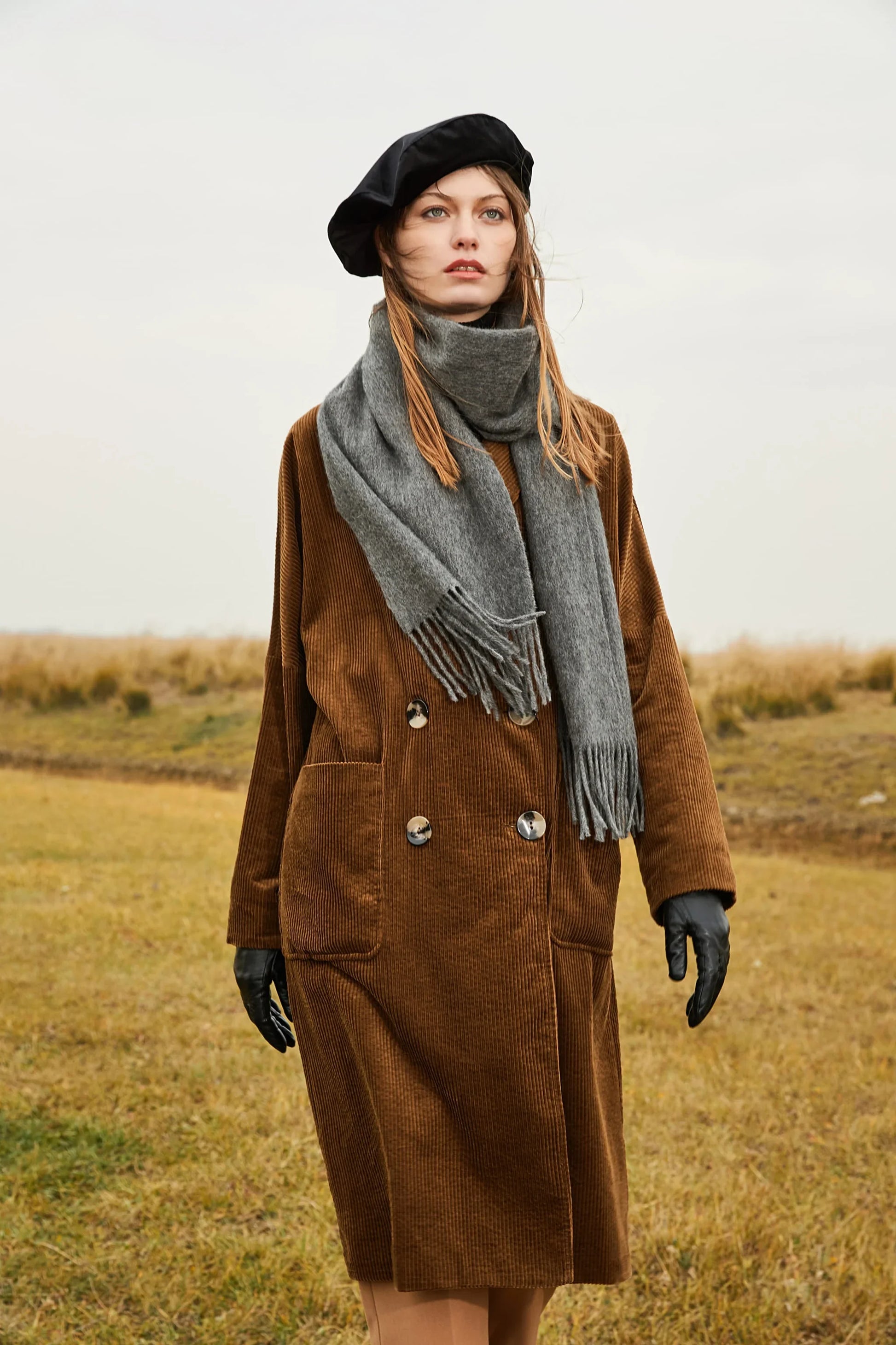 Solid Colour Merino Wool Scarf