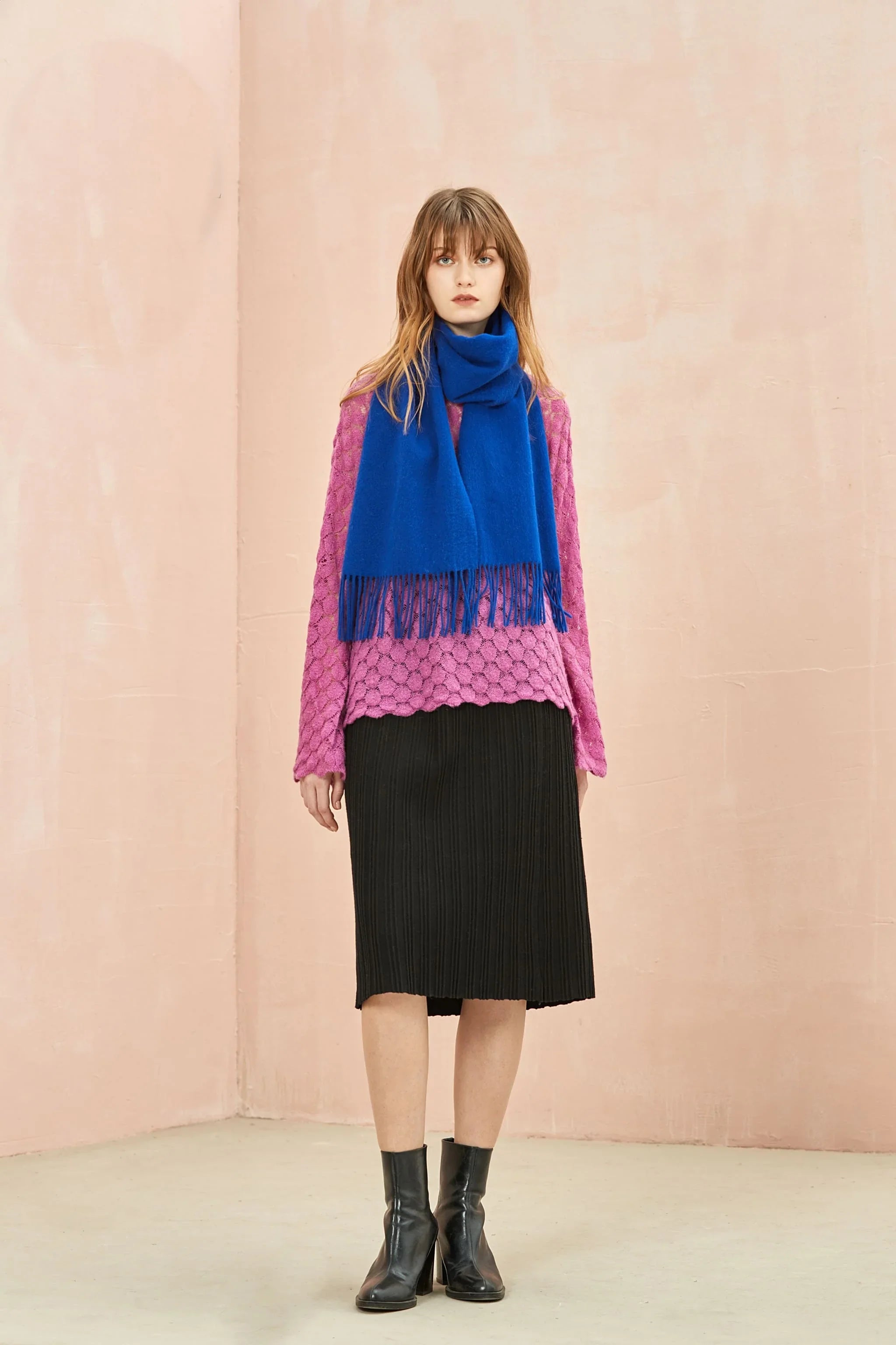 Solid Colour Merino Wool Scarf