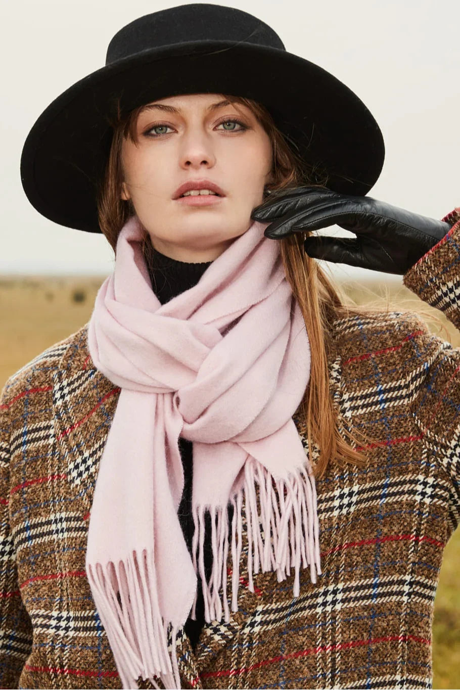 Solid Colour Merino Wool Scarf