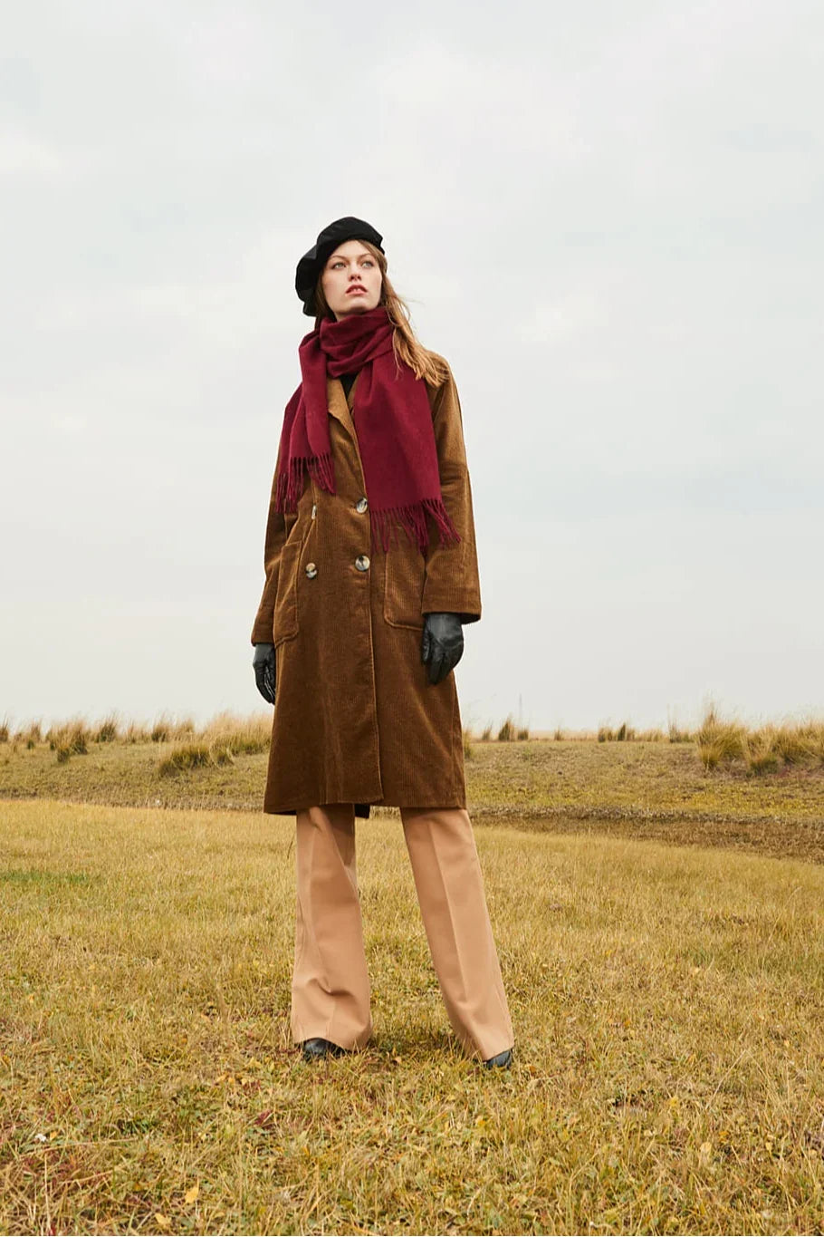 Solid Colour Merino Wool Scarf
