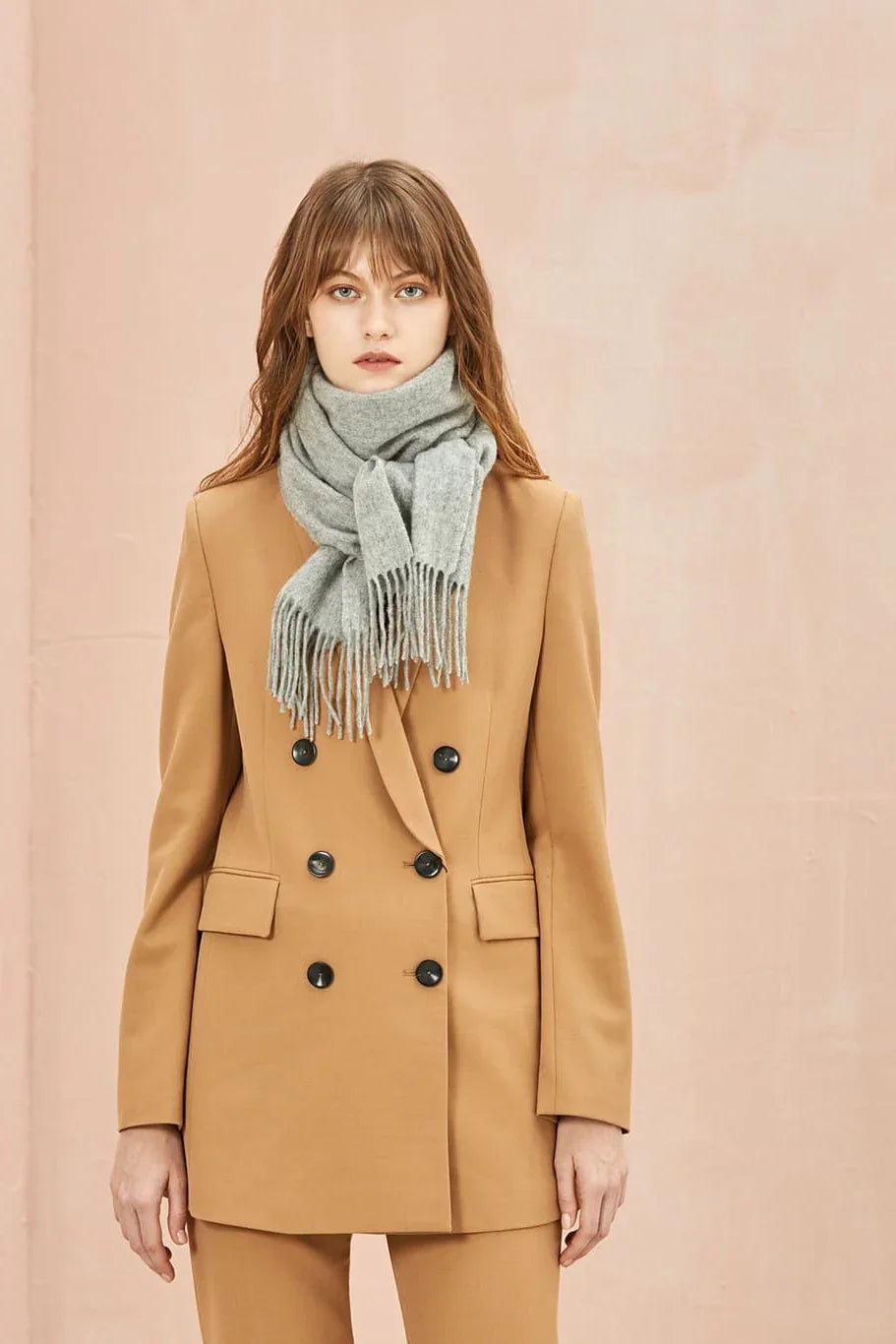 Solid Colour Merino Wool Scarf