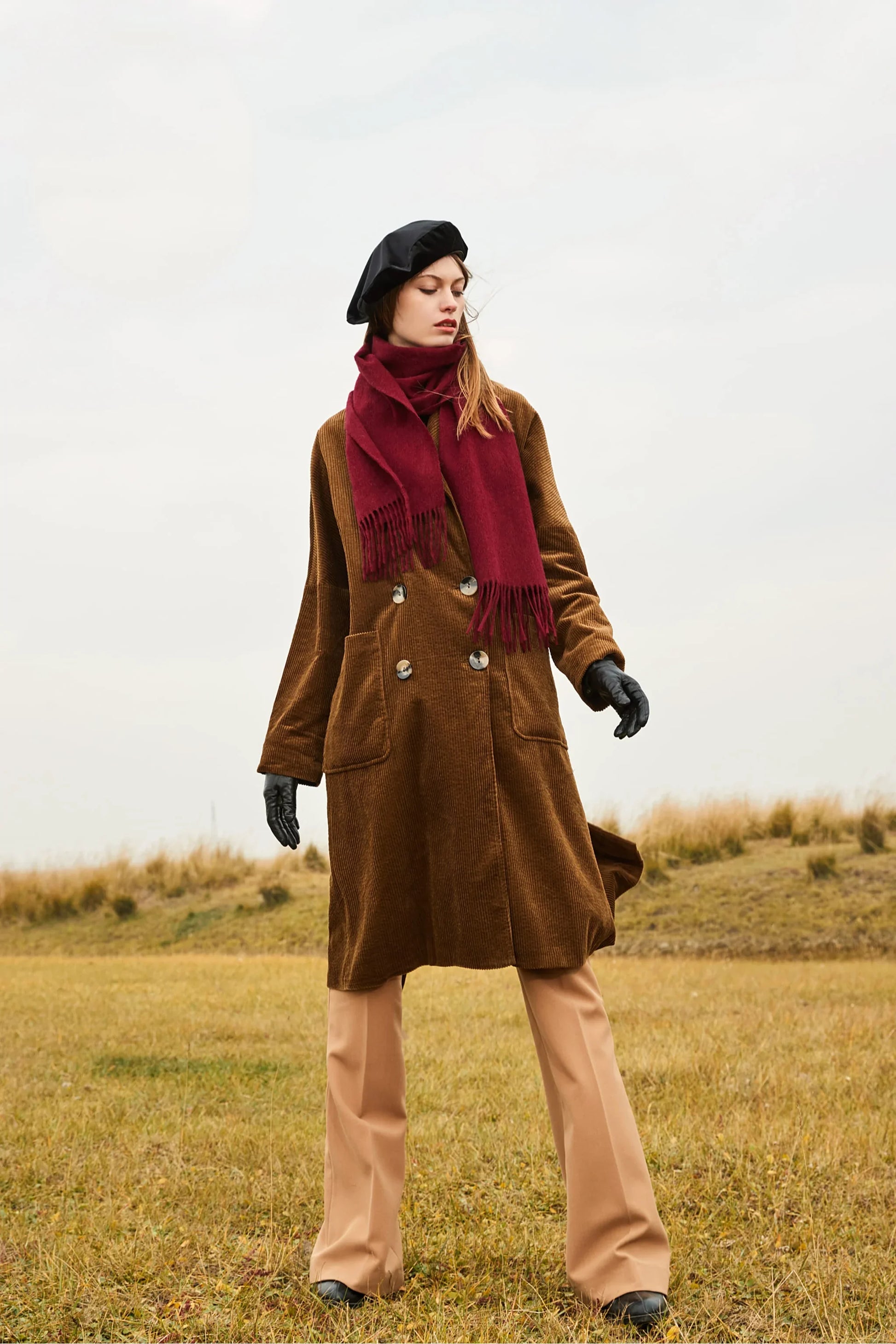 Solid Colour Merino Wool Scarf