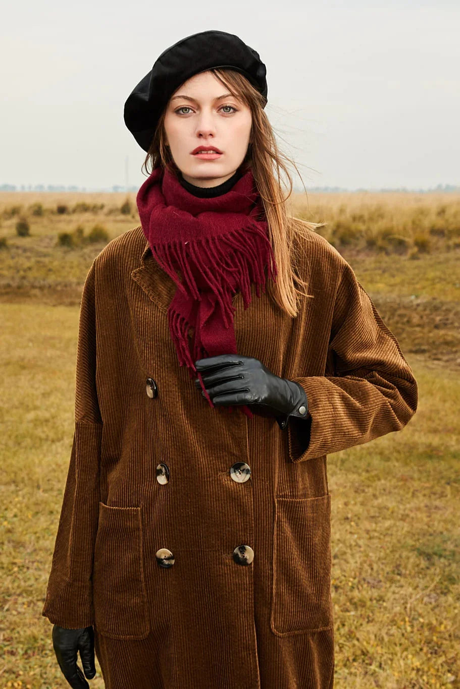 Solid Colour Merino Wool Scarf