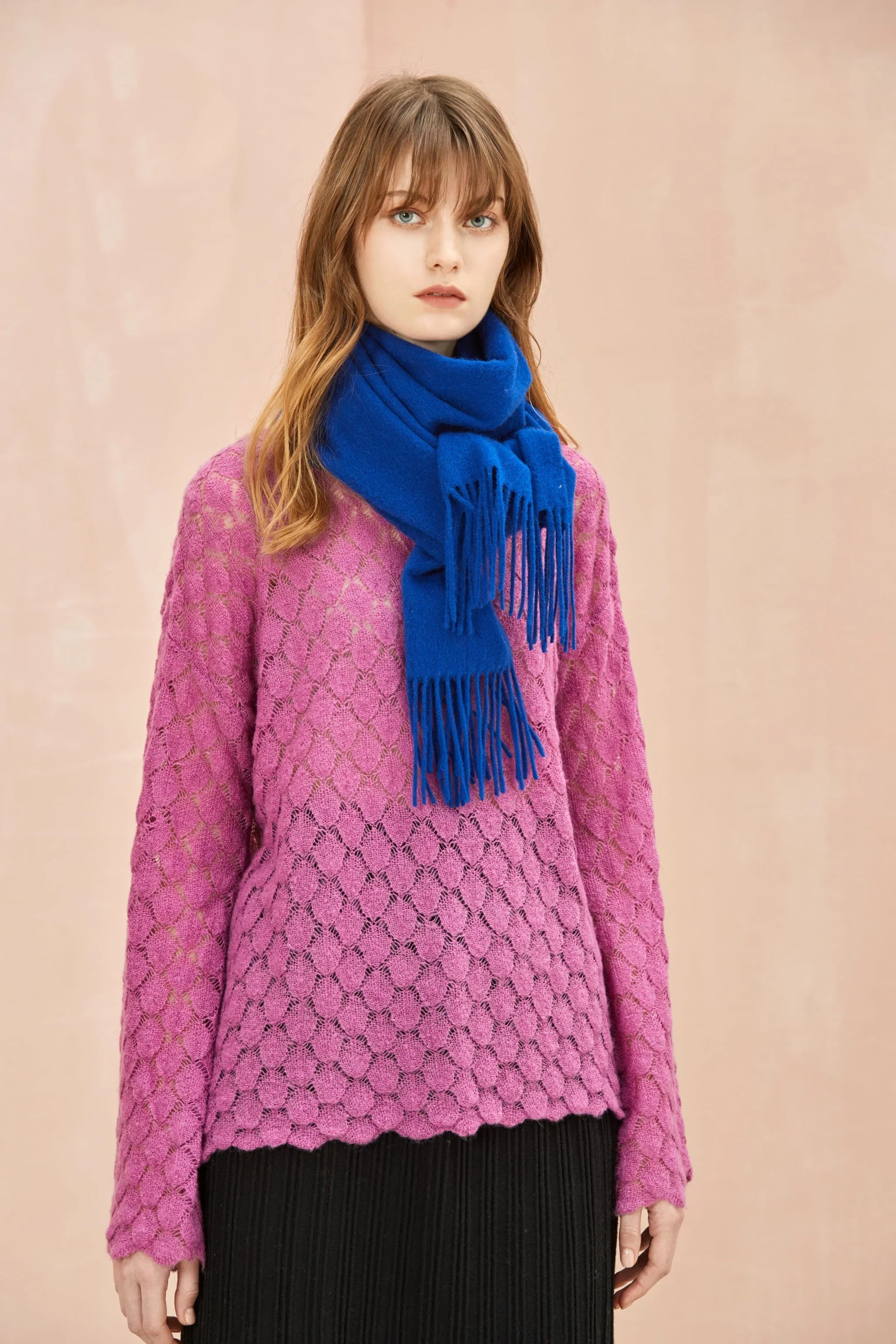 Solid Colour Merino Wool Scarf