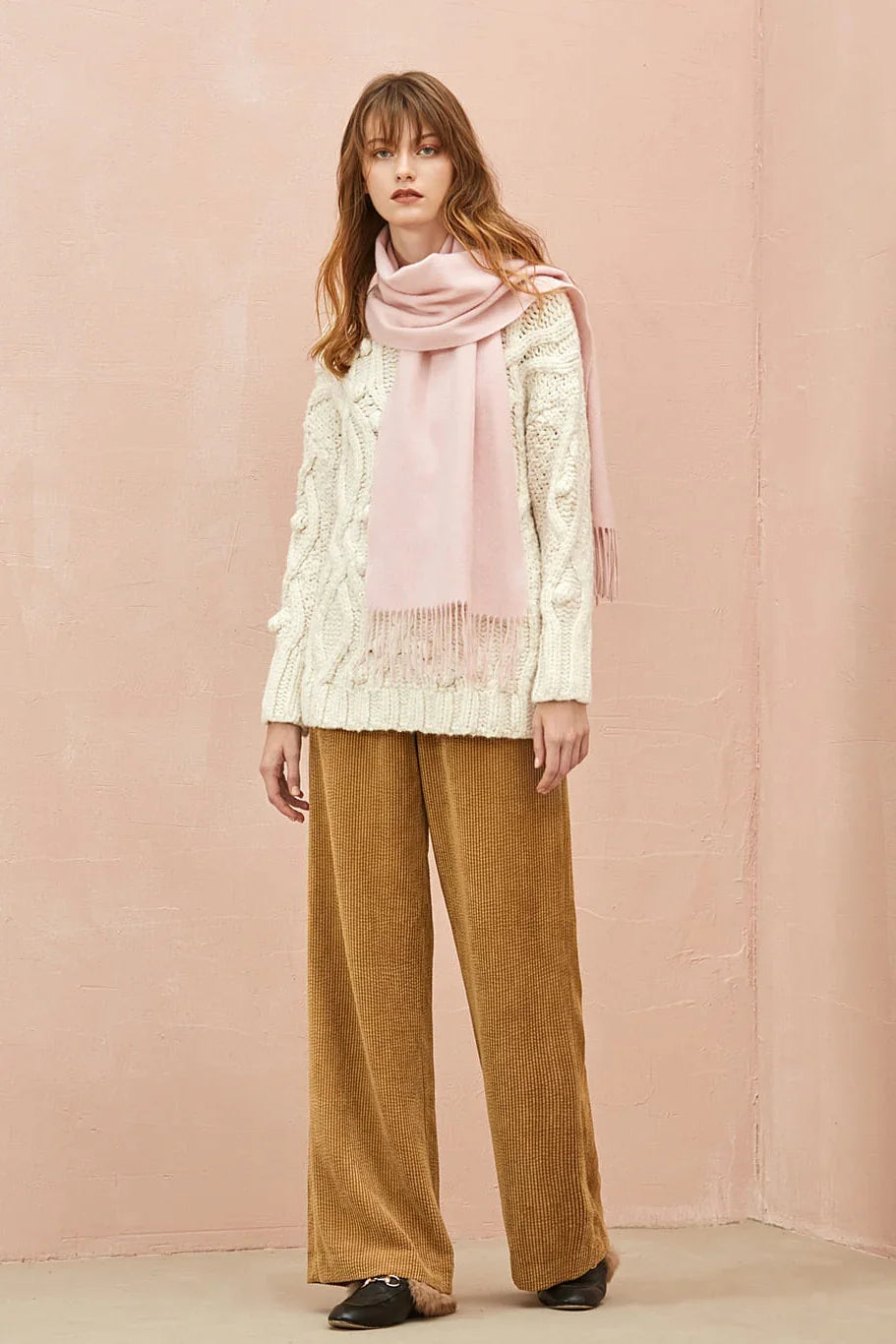 Solid Colour Merino Wool Scarf