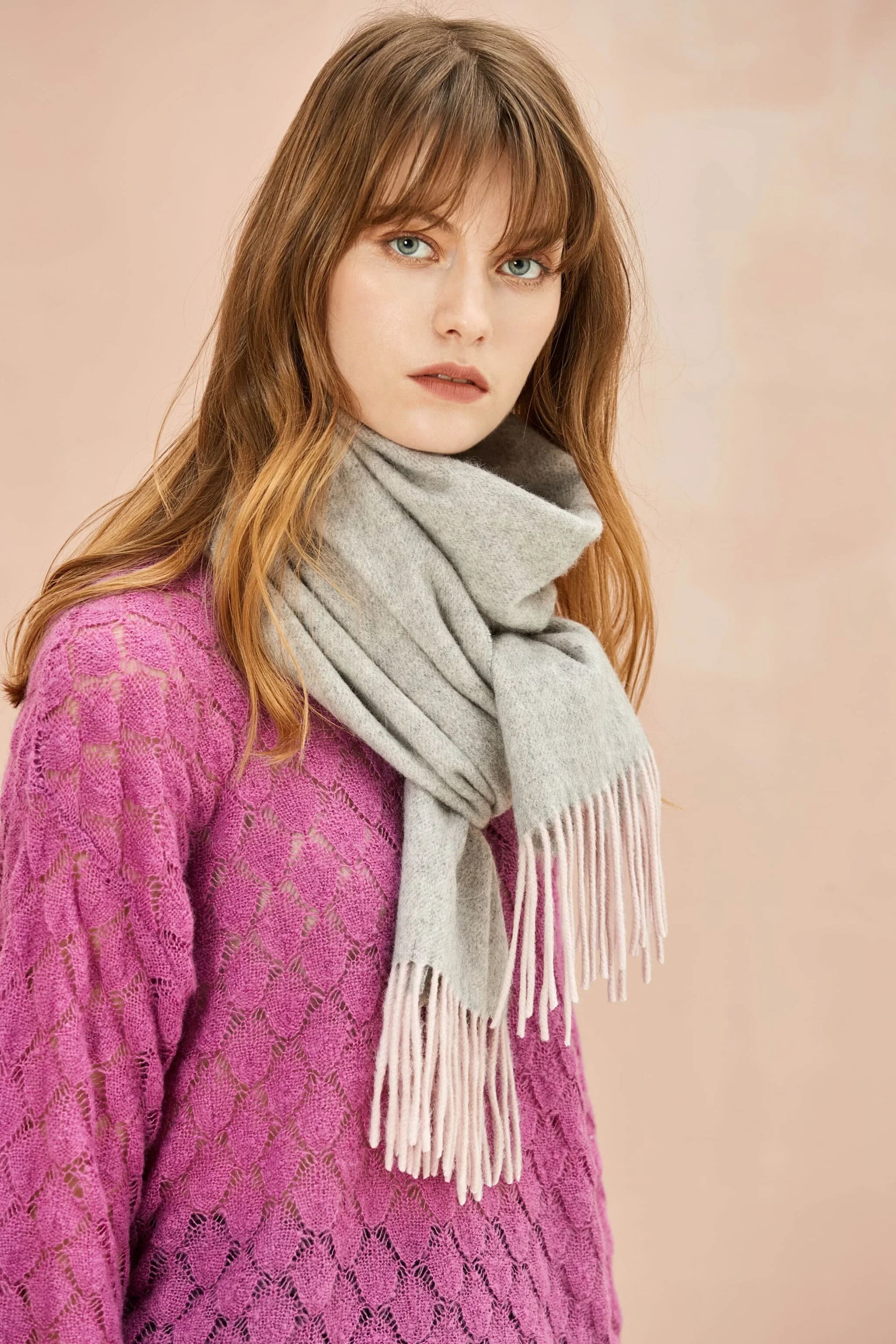 Solid Colour Merino Wool Scarf