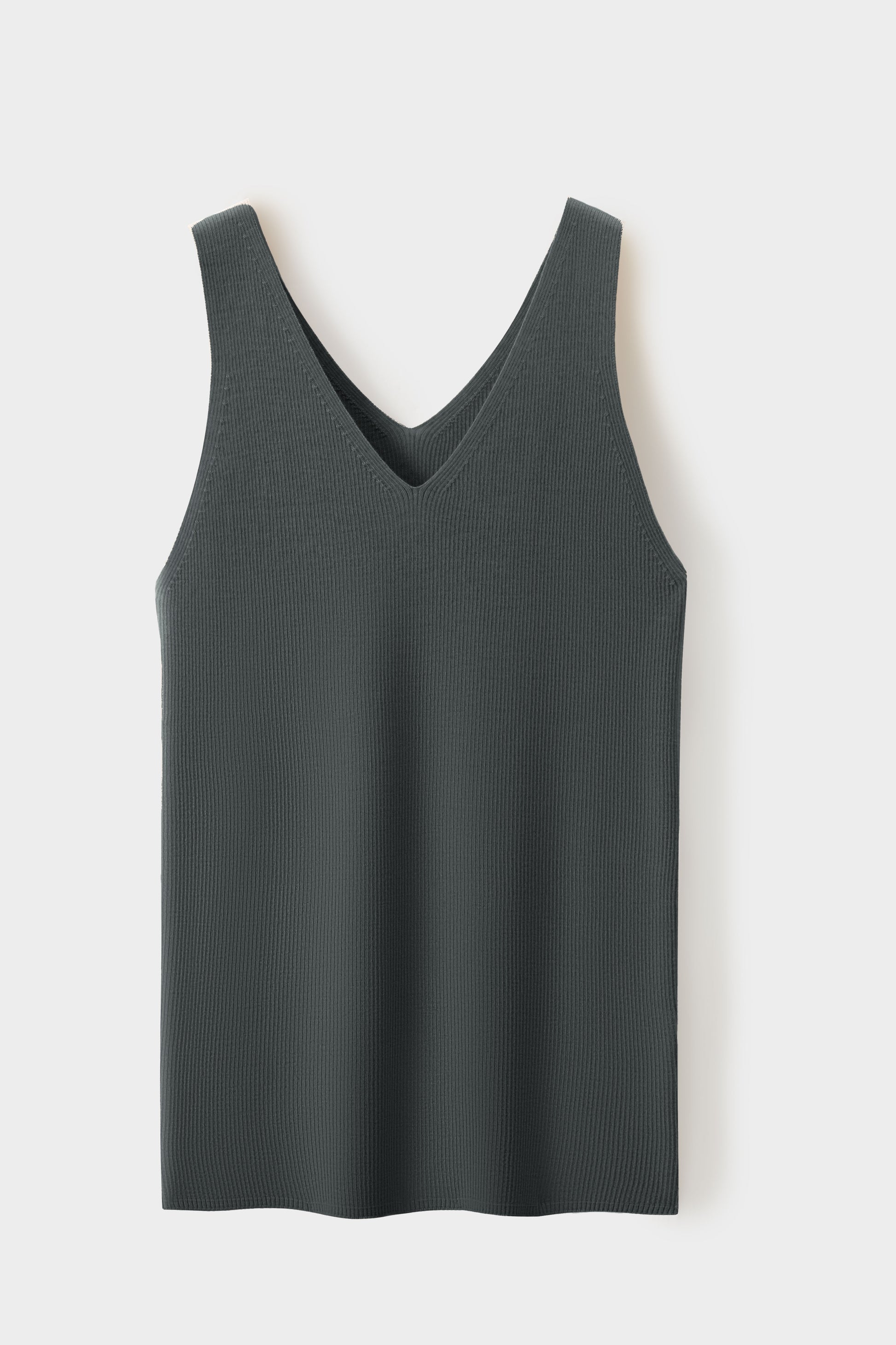 Merino V-Neck Sleeveless Top