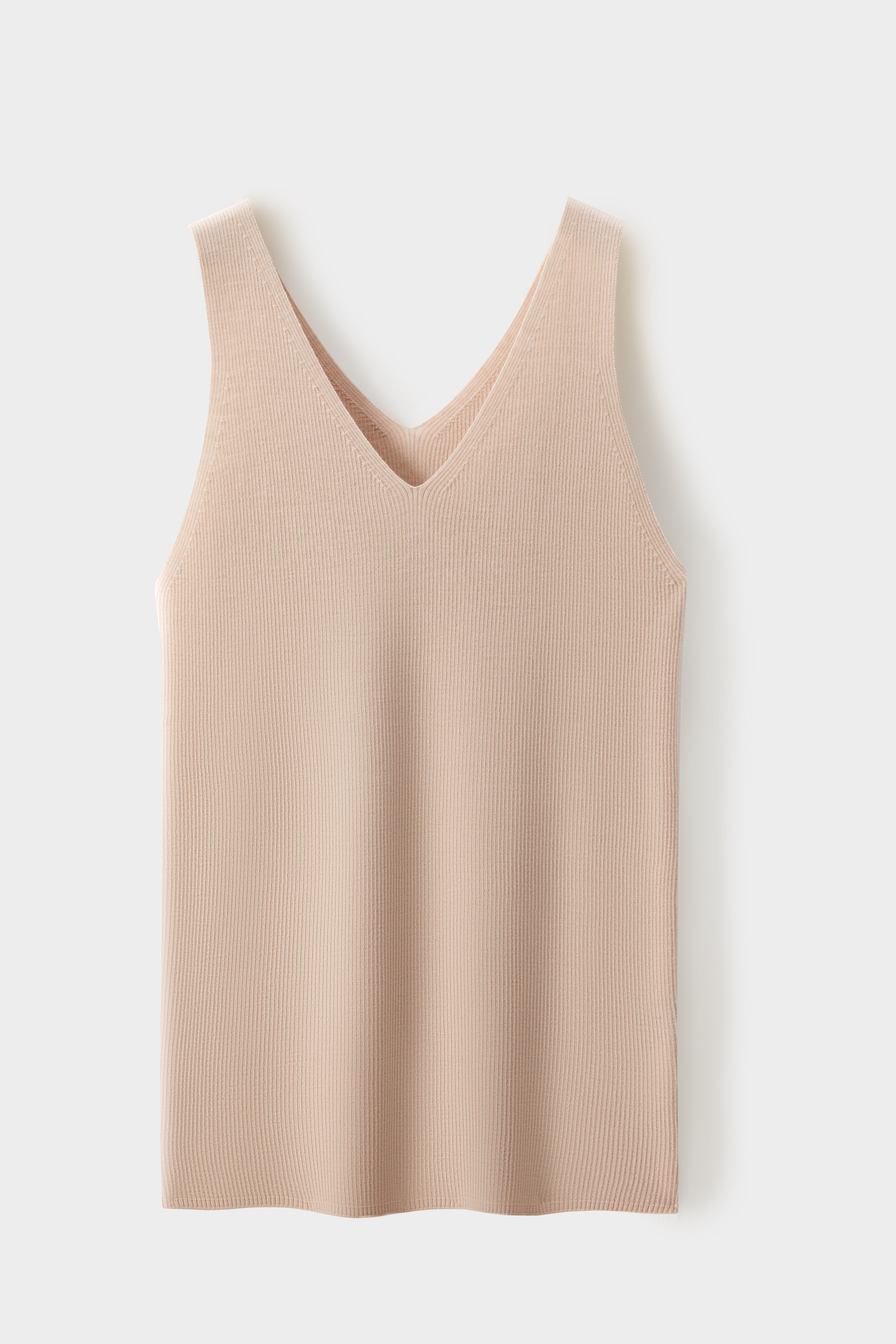 Merino V-Neck Sleeveless Top