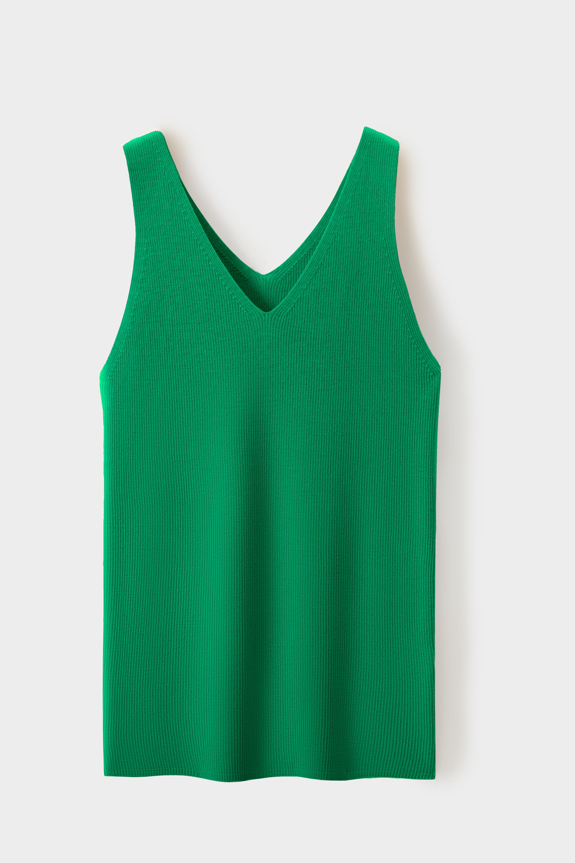 Merino V-Neck Sleeveless Top