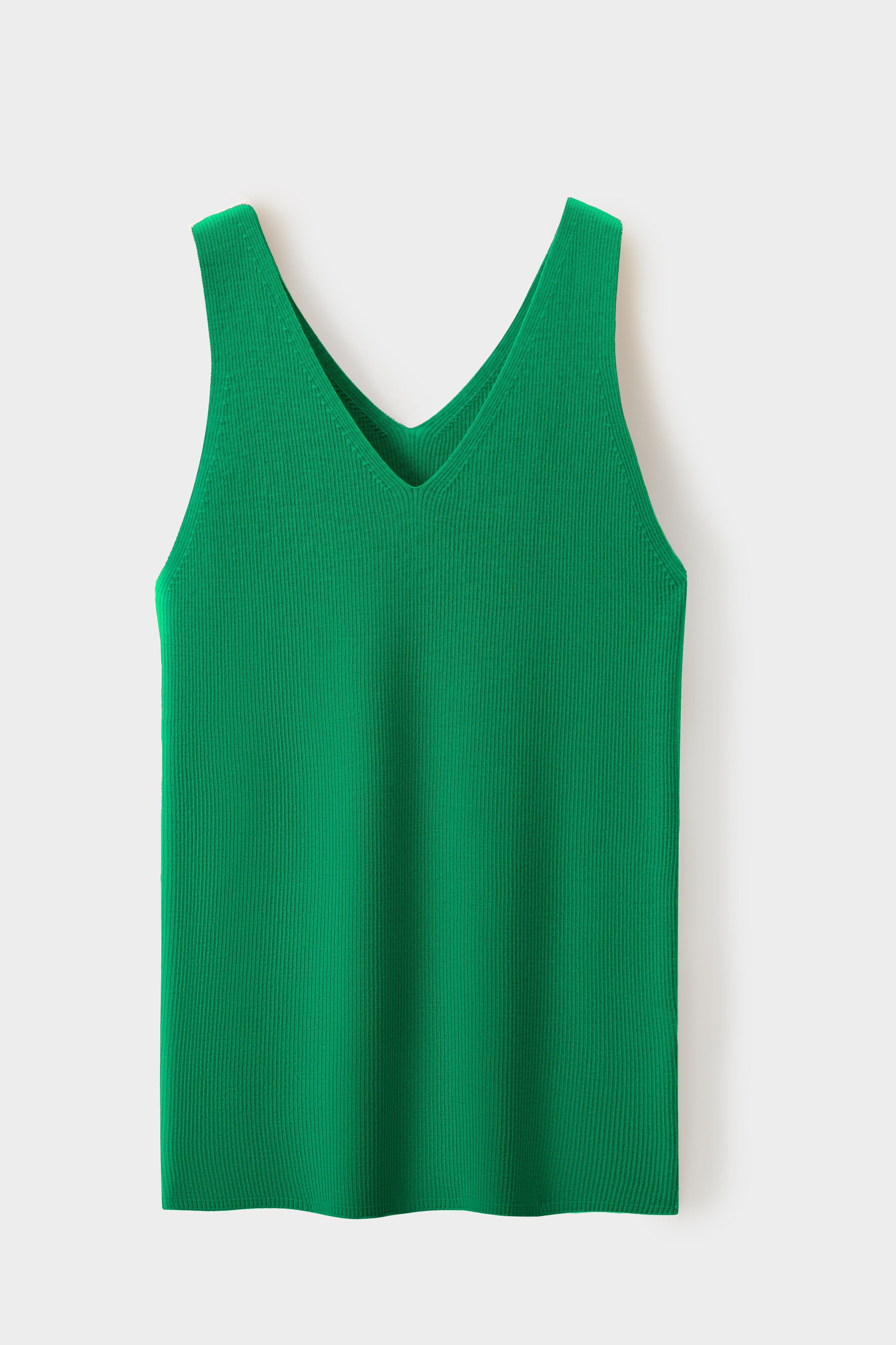 Merino V-Neck Sleeveless Top