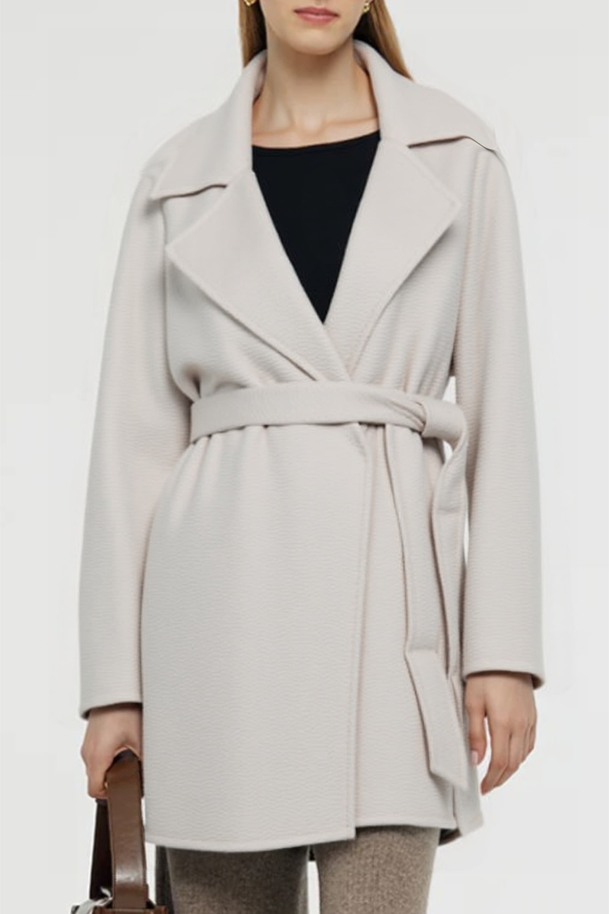 Women's Australian Wool Short Belted Coat | Merinosnug