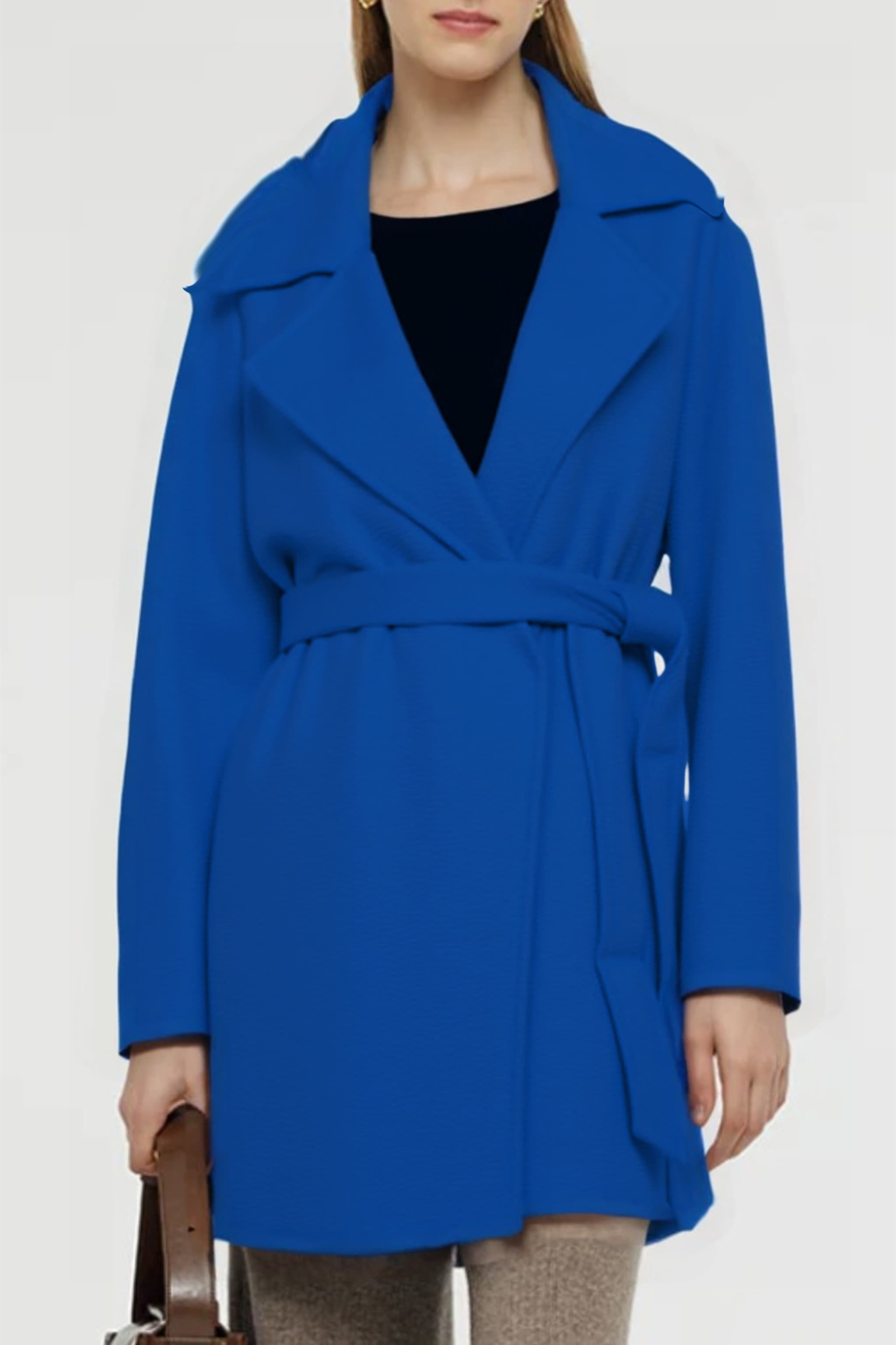 Women's Australian Wool Short Belted Coat | Merinosnug