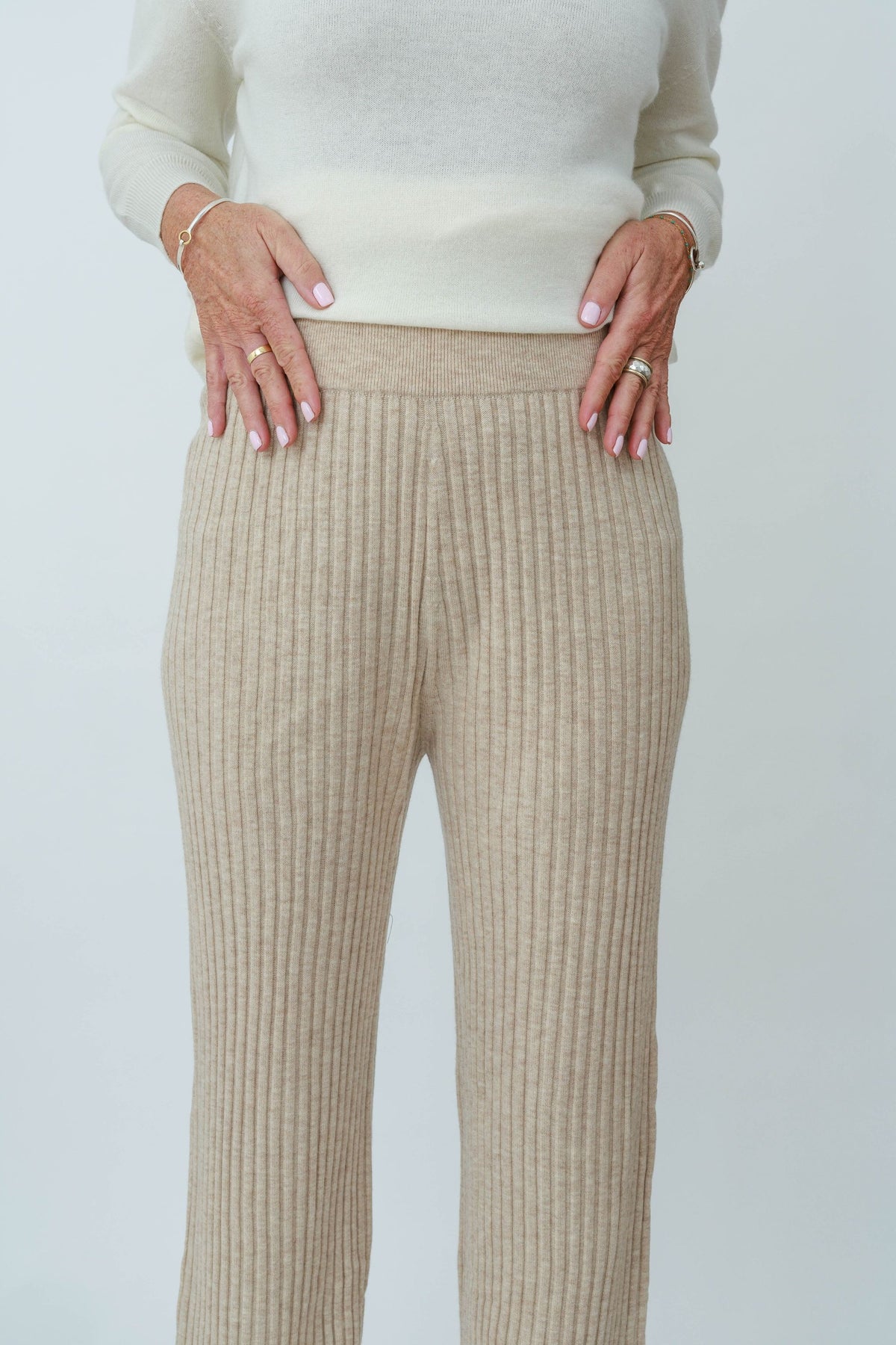 Merino Micro Rib MerinoSnug Merino Wool Wide-Leg Ribbed Pants – 100% Merino Wool ...