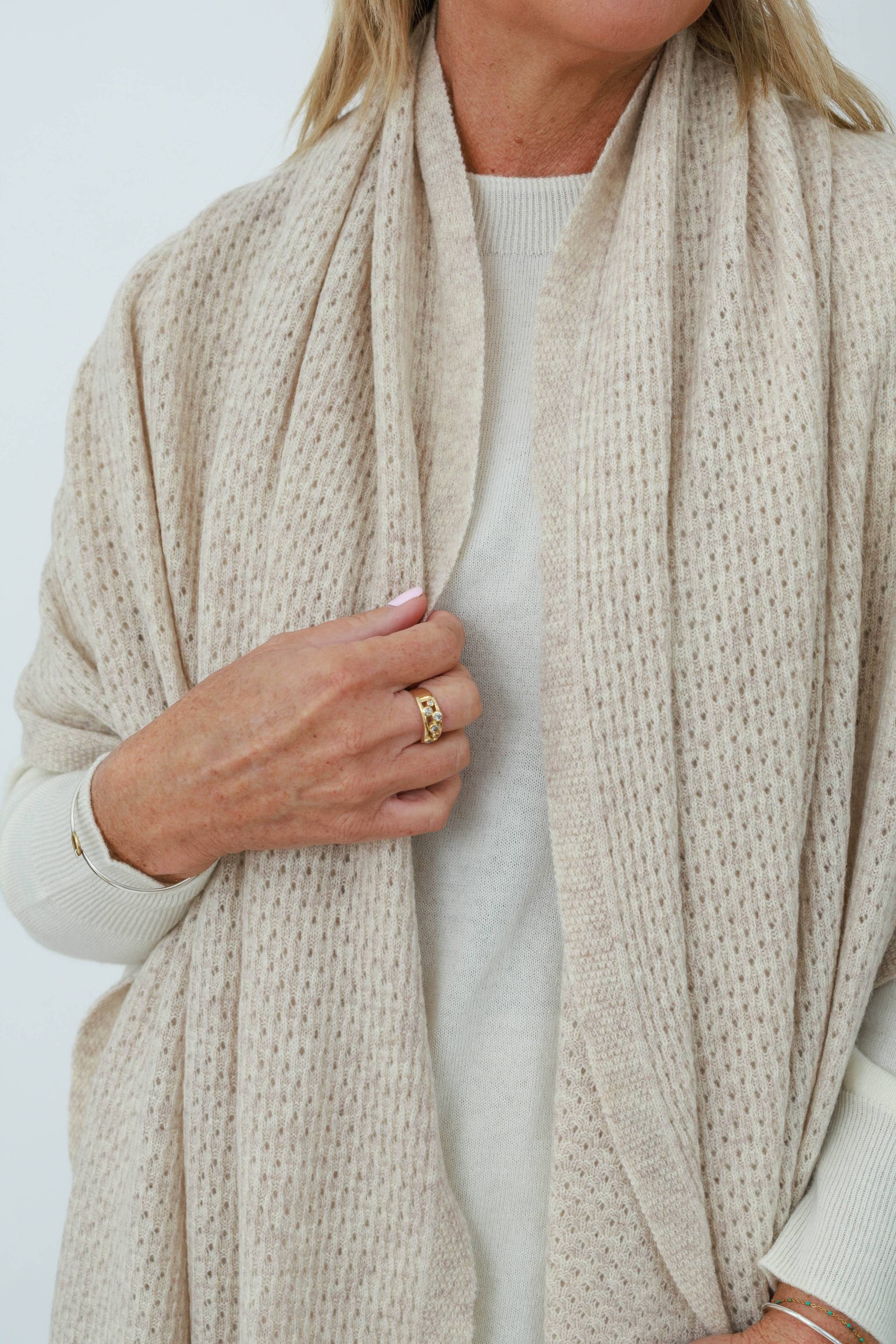 Merinosnug Mansfield Wool Knitted Wrap