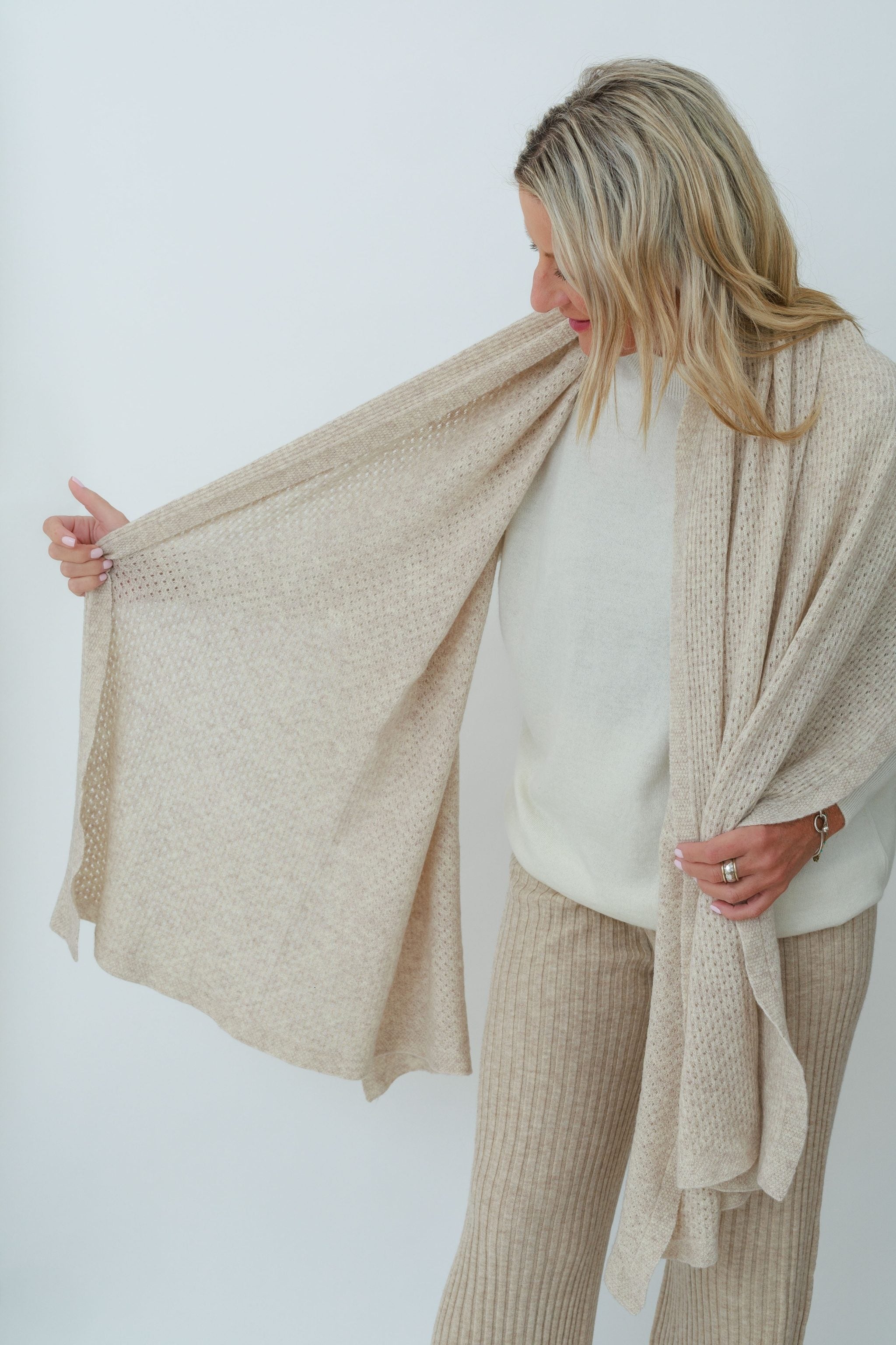 Merinosnug Mansfield Wool Knitted Wrap