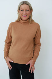 MerinoSnug Alpaca Wool Blend Lightweight High Neck Jumper