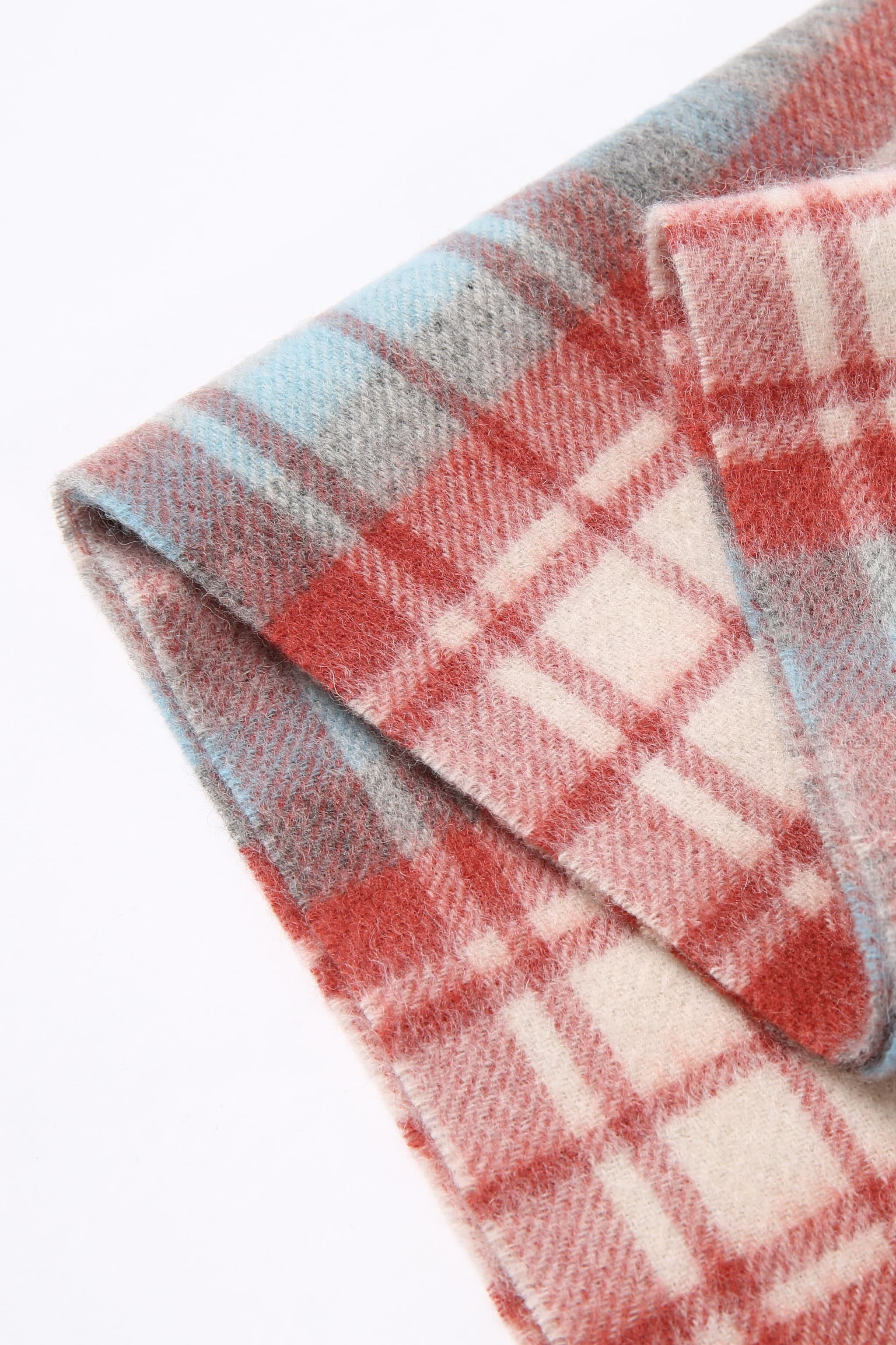 Merinosnug Australian-Made Checked Wool Woven Scarf – 90% Merino, 10% Alpaca