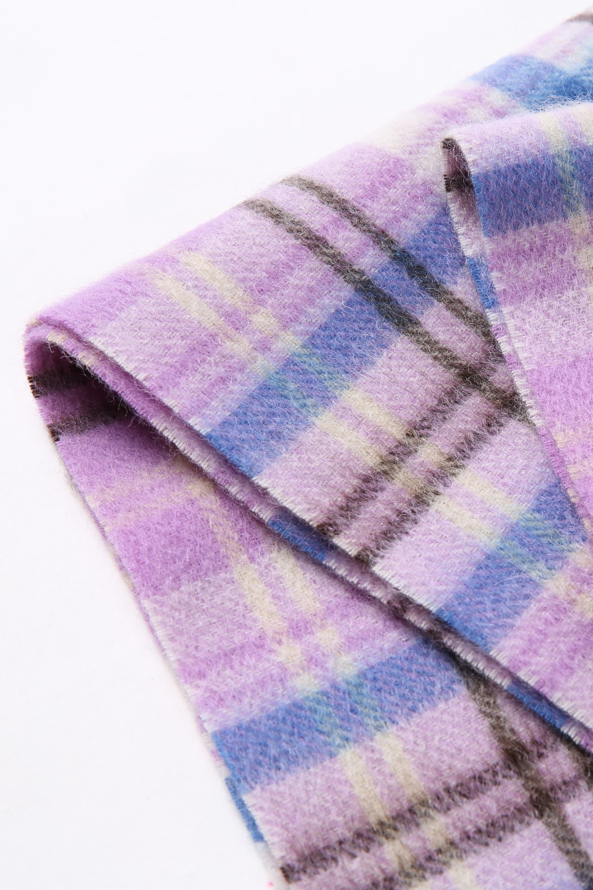 Merinosnug Australian-Made Checked Wool Woven Scarf – 90% Merino, 10% Alpaca