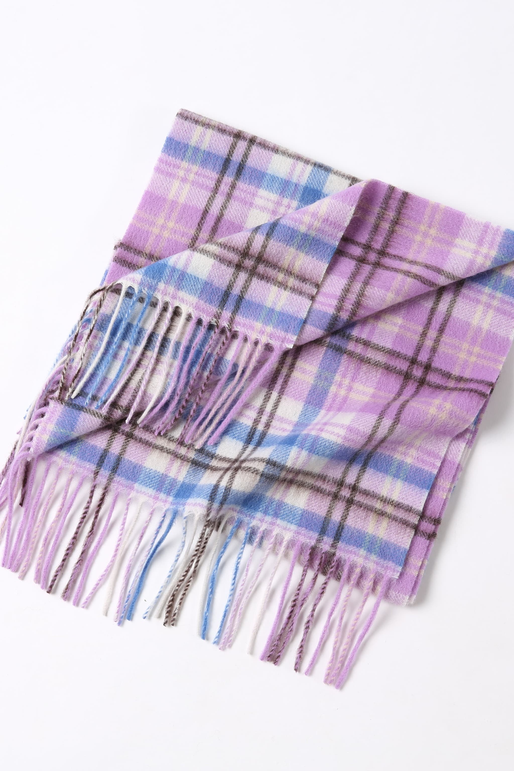 Merinosnug Australian-Made Checked Wool Woven Scarf – 90% Merino, 10% Alpaca