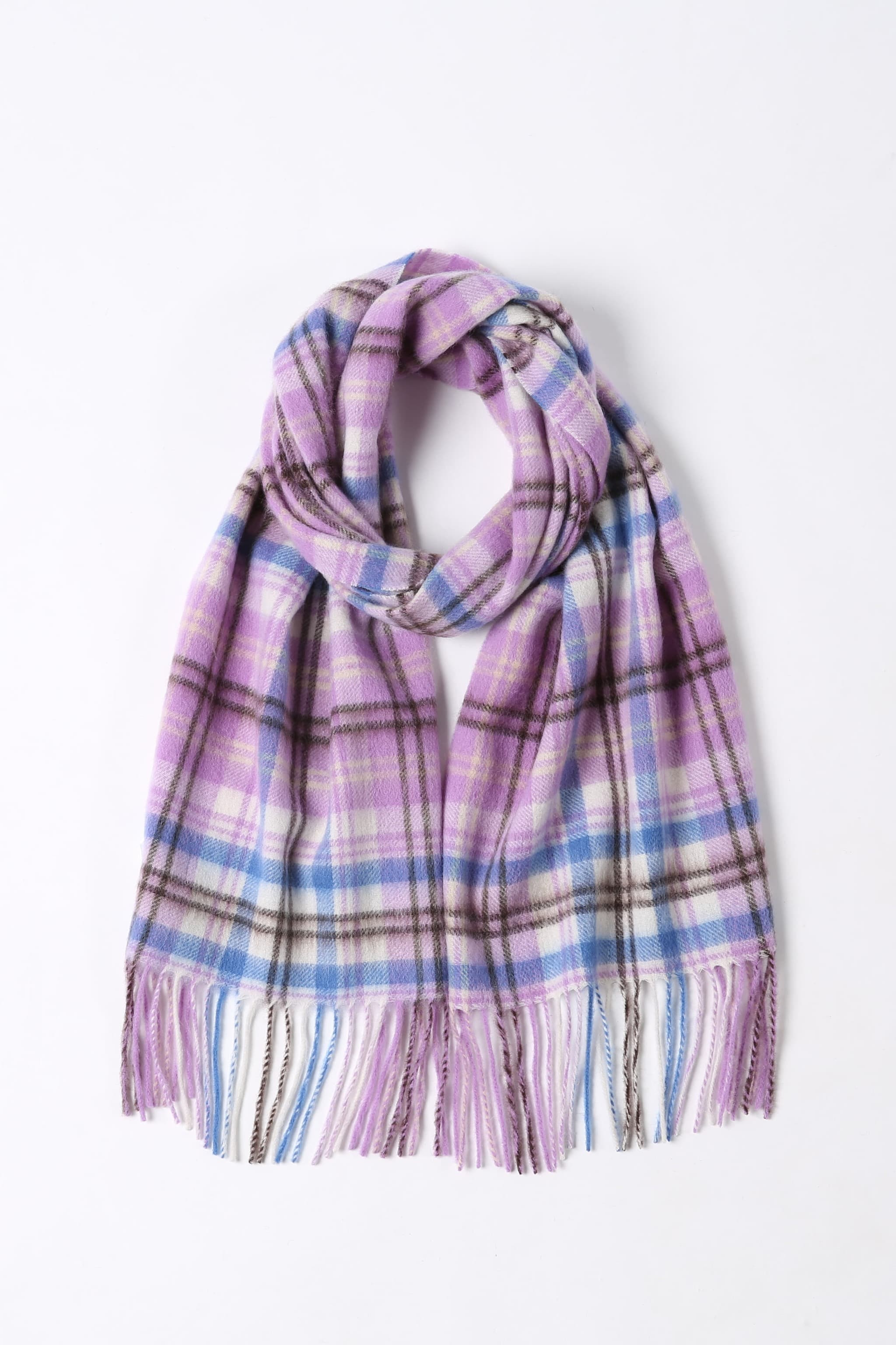 Merinosnug Australian-Made Checked Wool Woven Scarf – 90% Merino, 10% Alpaca