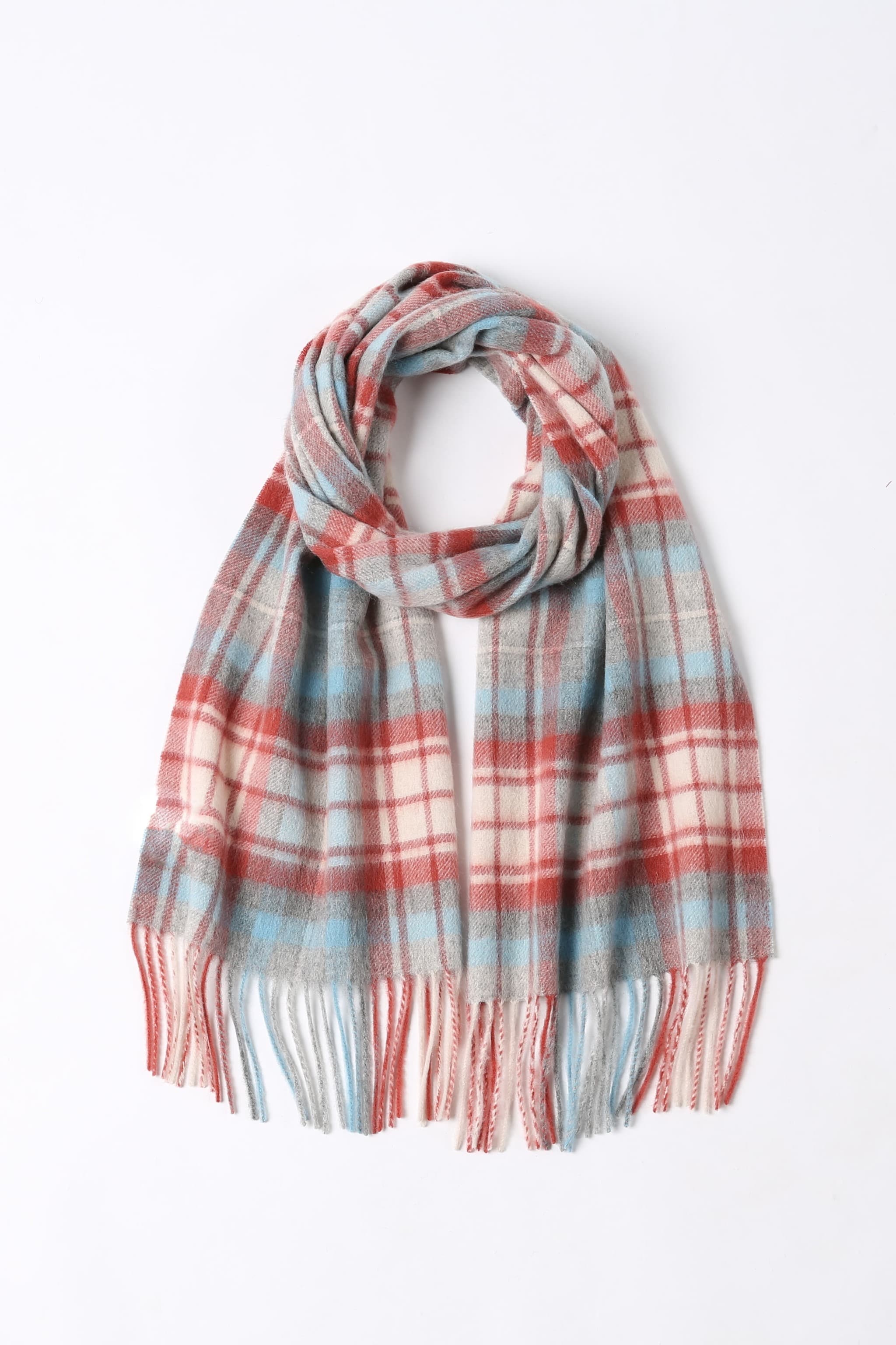 Merinosnug Australian-Made Checked Wool Woven Scarf – 90% Merino, 10% Alpaca