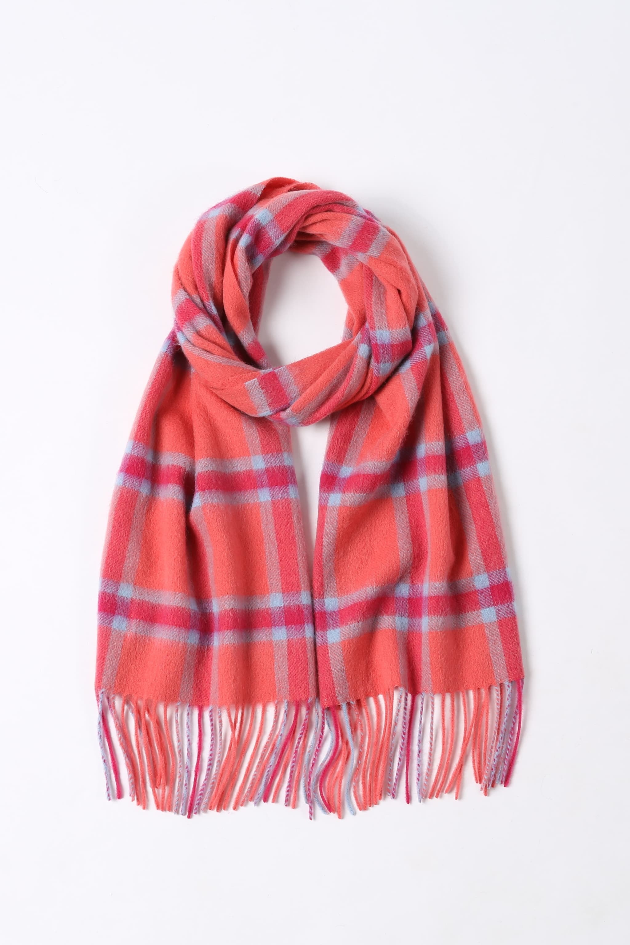 Merinosnug Australian-Made Checked Wool Woven Scarf – 90% Merino, 10% Alpaca