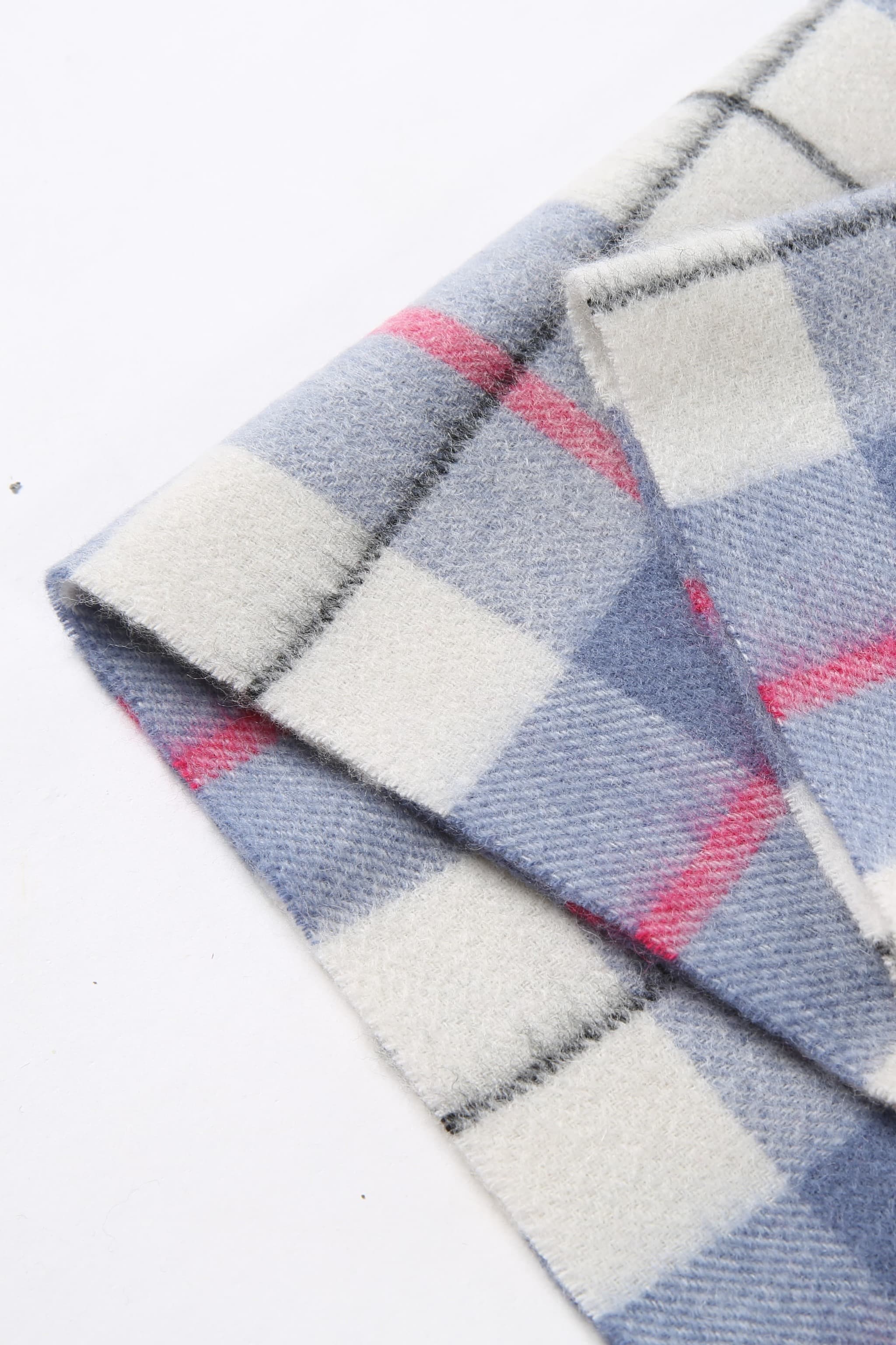 Merinosnug Australian-Made Checked Wool Woven Scarf – 90% Merino, 10% Alpaca