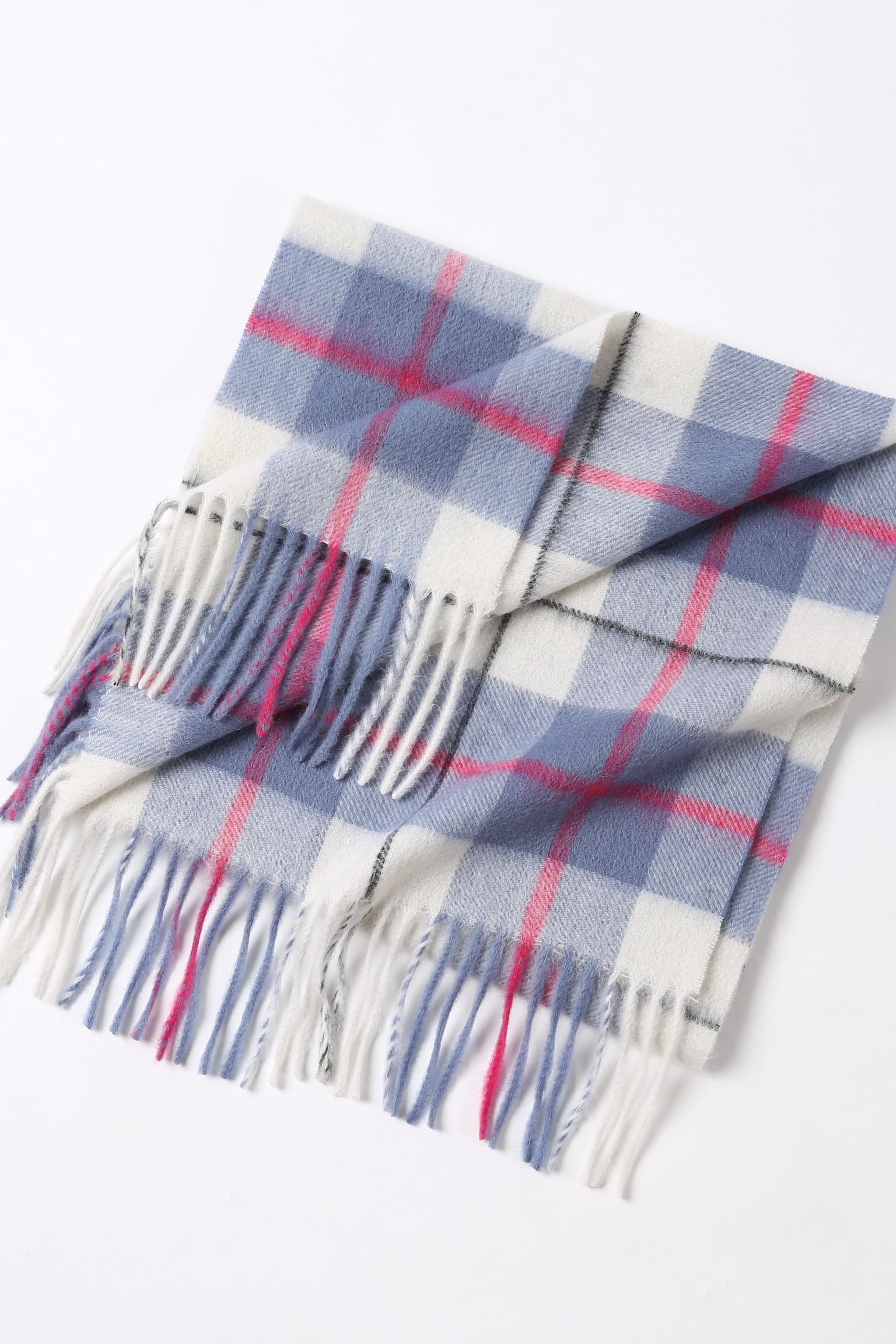 Merinosnug Australian-Made Checked Wool Woven Scarf – 90% Merino, 10% Alpaca