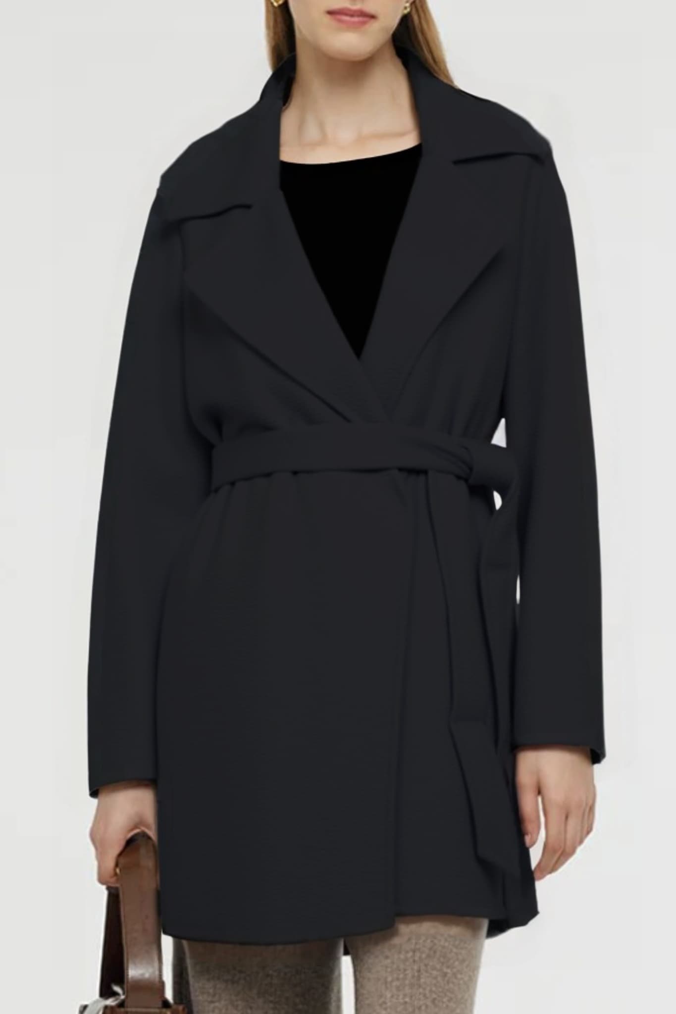 Women's Australian Wool Short Belted Coat | Merinosnug
