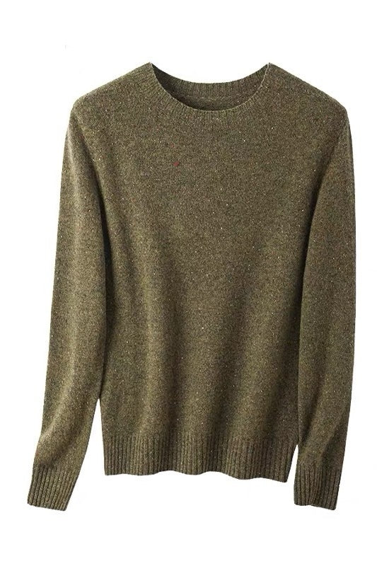 Women's Round-neck Wool Sweater