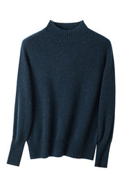 Women's Mock Neck Wool Sweater