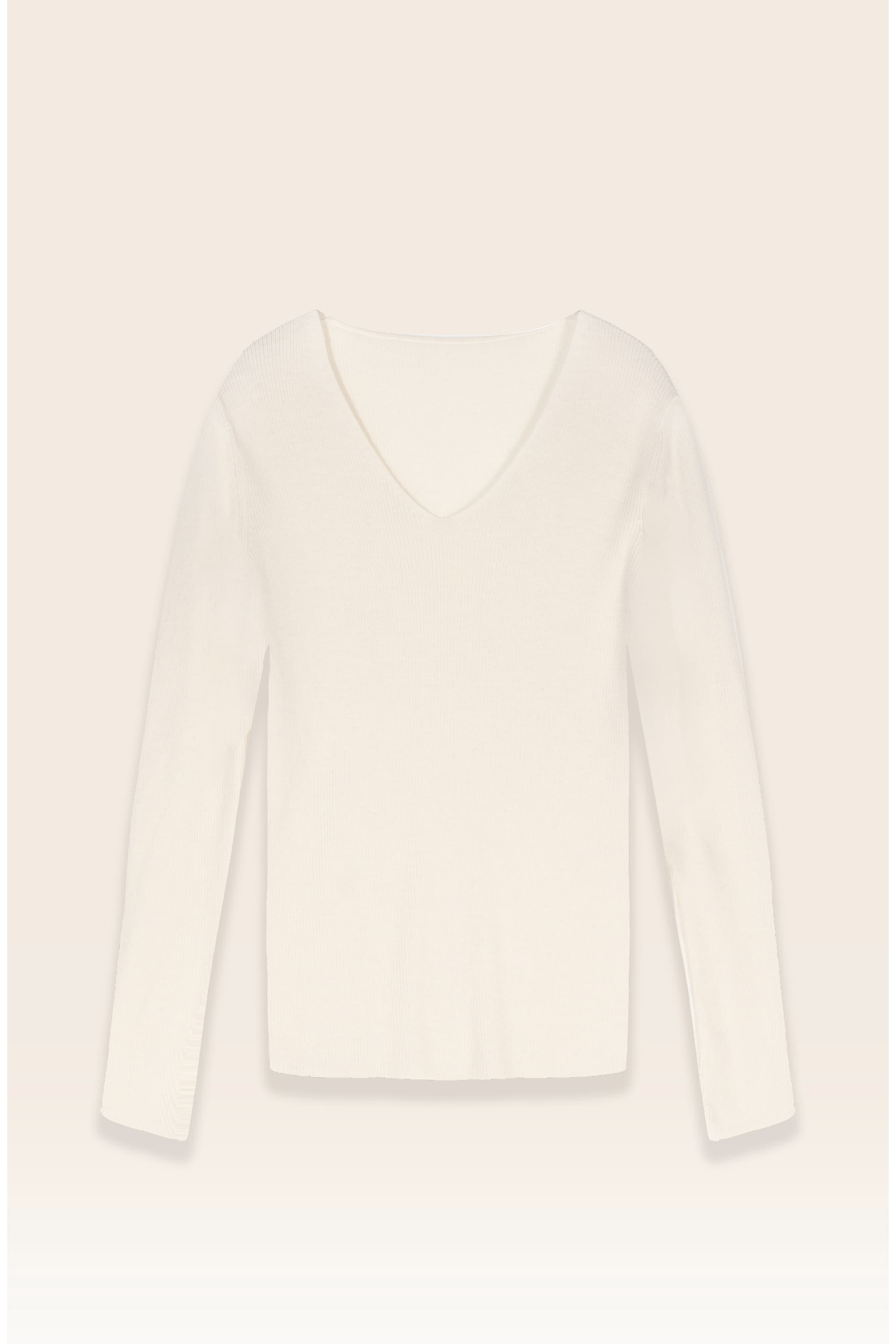 Victoria Pull Over Top – Merino Wool V-Neck Knit