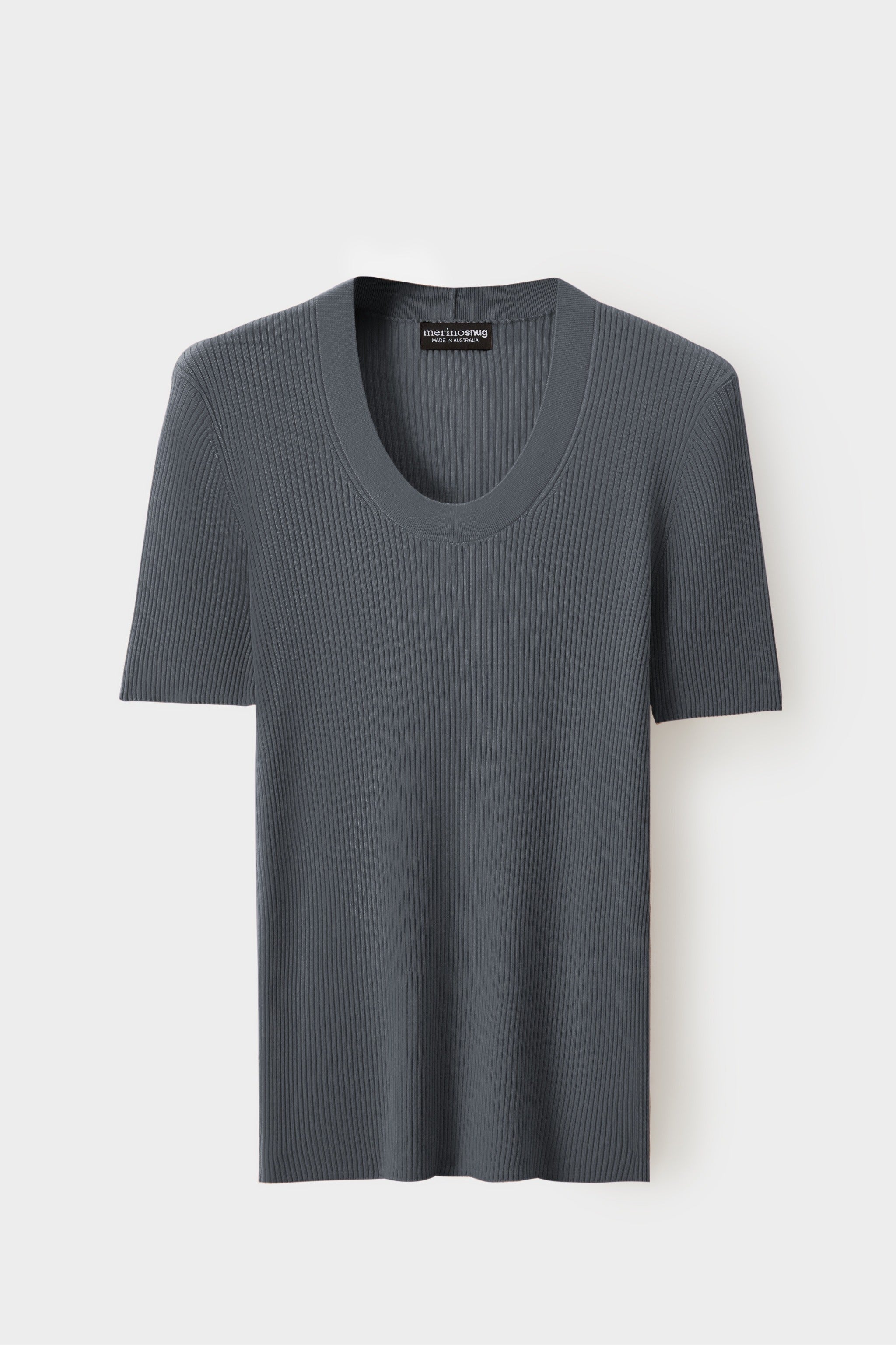 Merinosnug Superfine Merino Scoop Neck Basic Tee