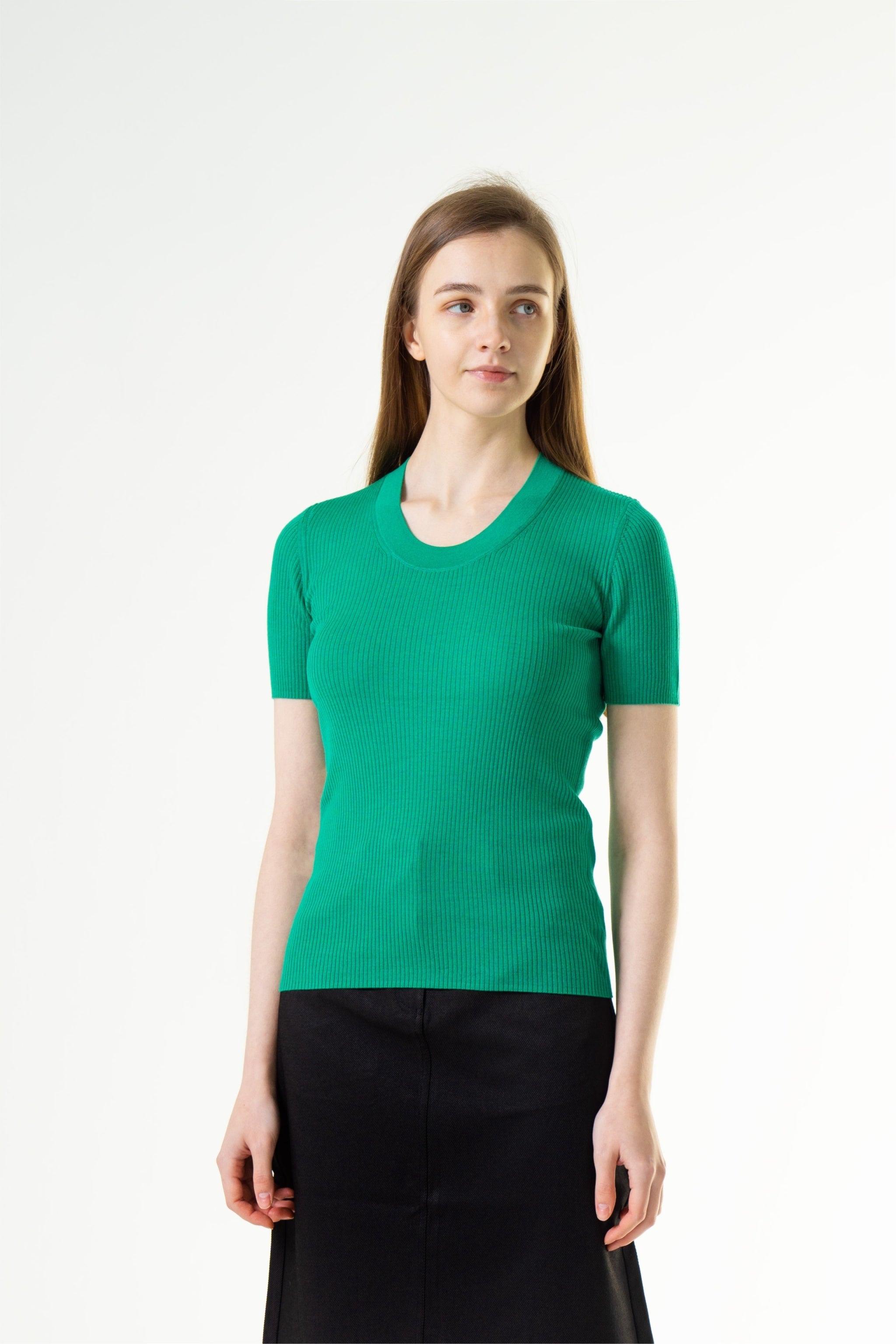 Merinosnug Superfine Merino Scoop Neck Basic Tee