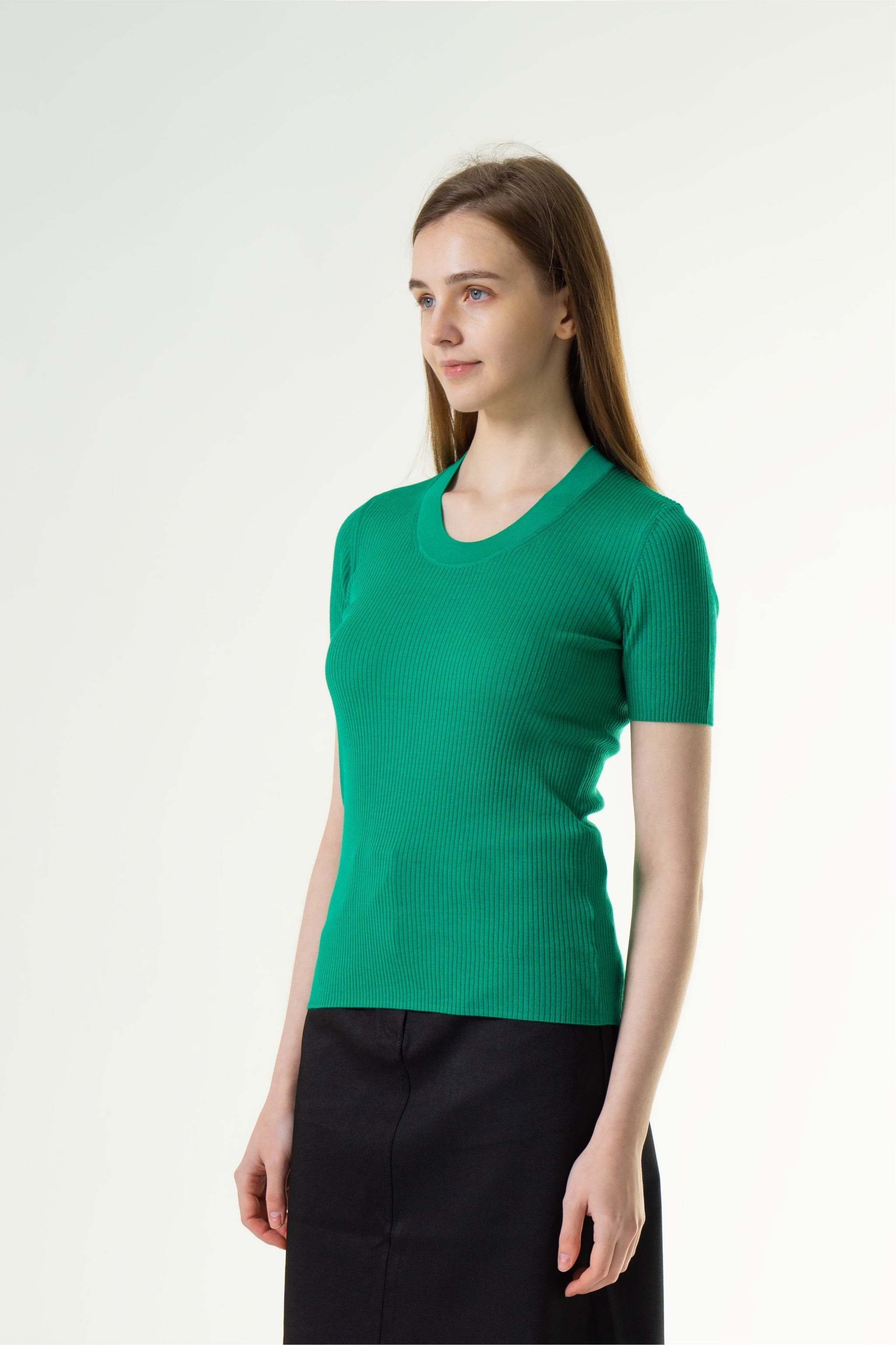 Merinosnug Superfine Merino Scoop Neck Basic Tee