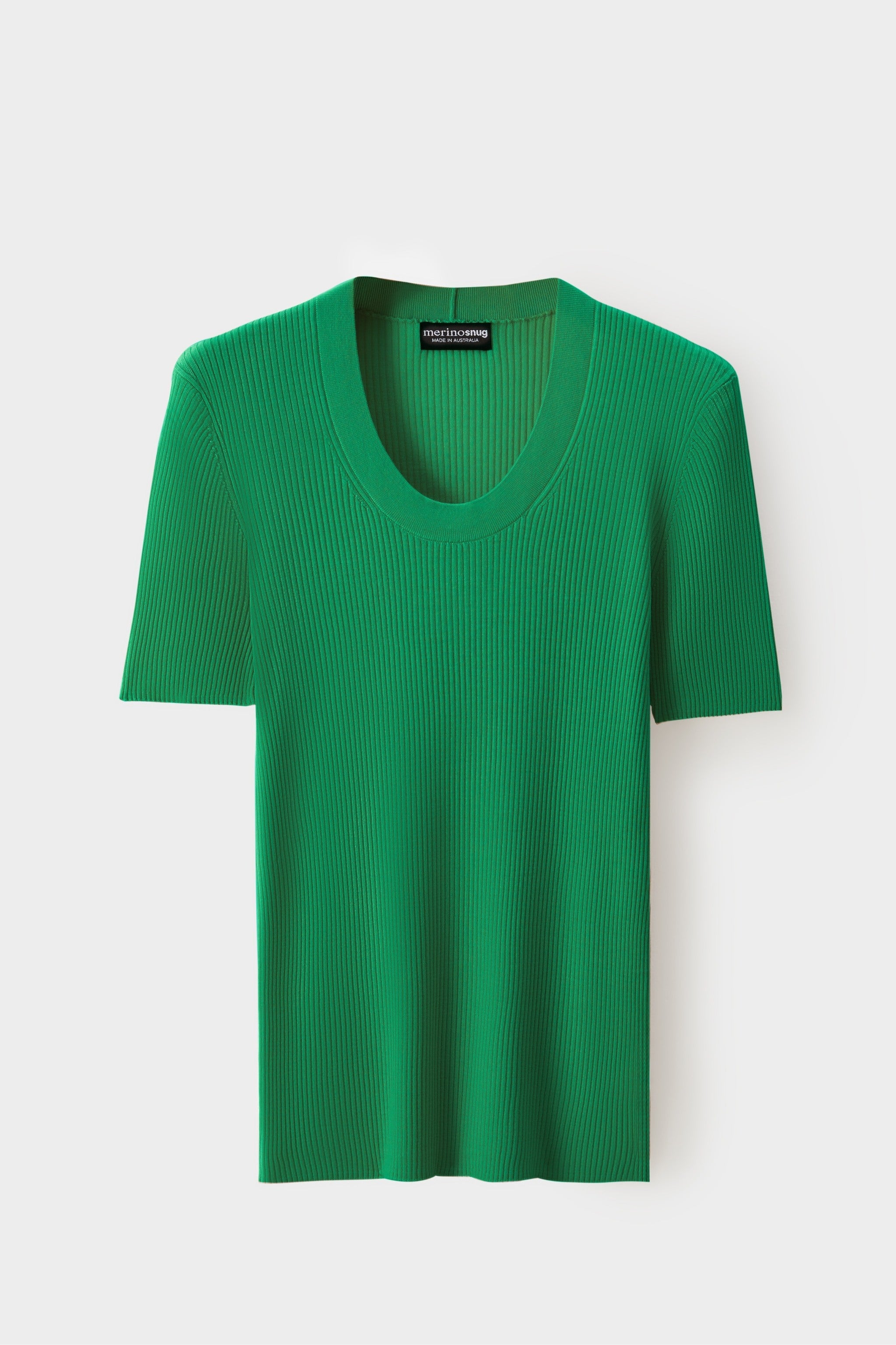 Merinosnug Superfine Merino Scoop Neck Basic Tee