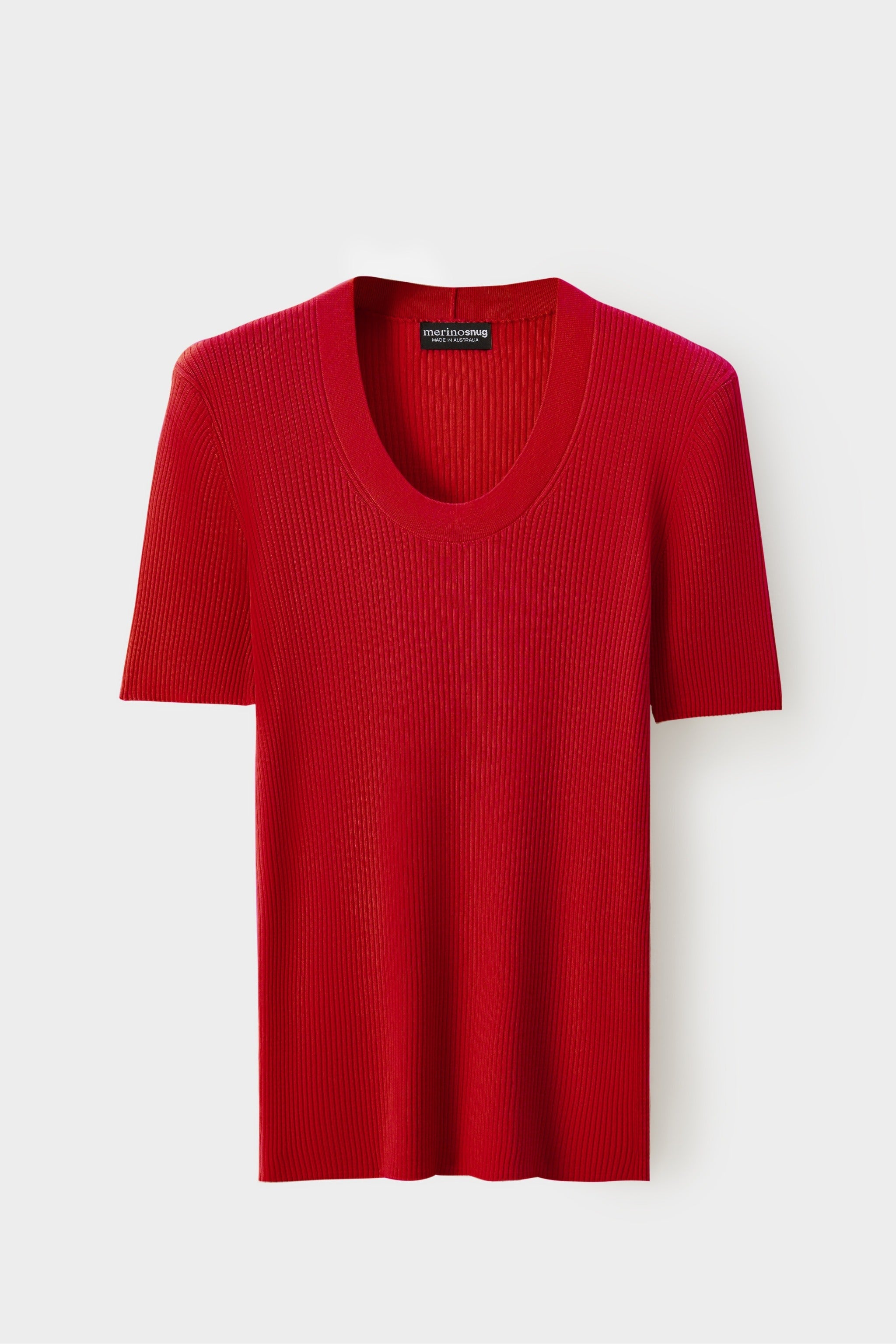 Merinosnug Superfine Merino Scoop Neck Basic Tee