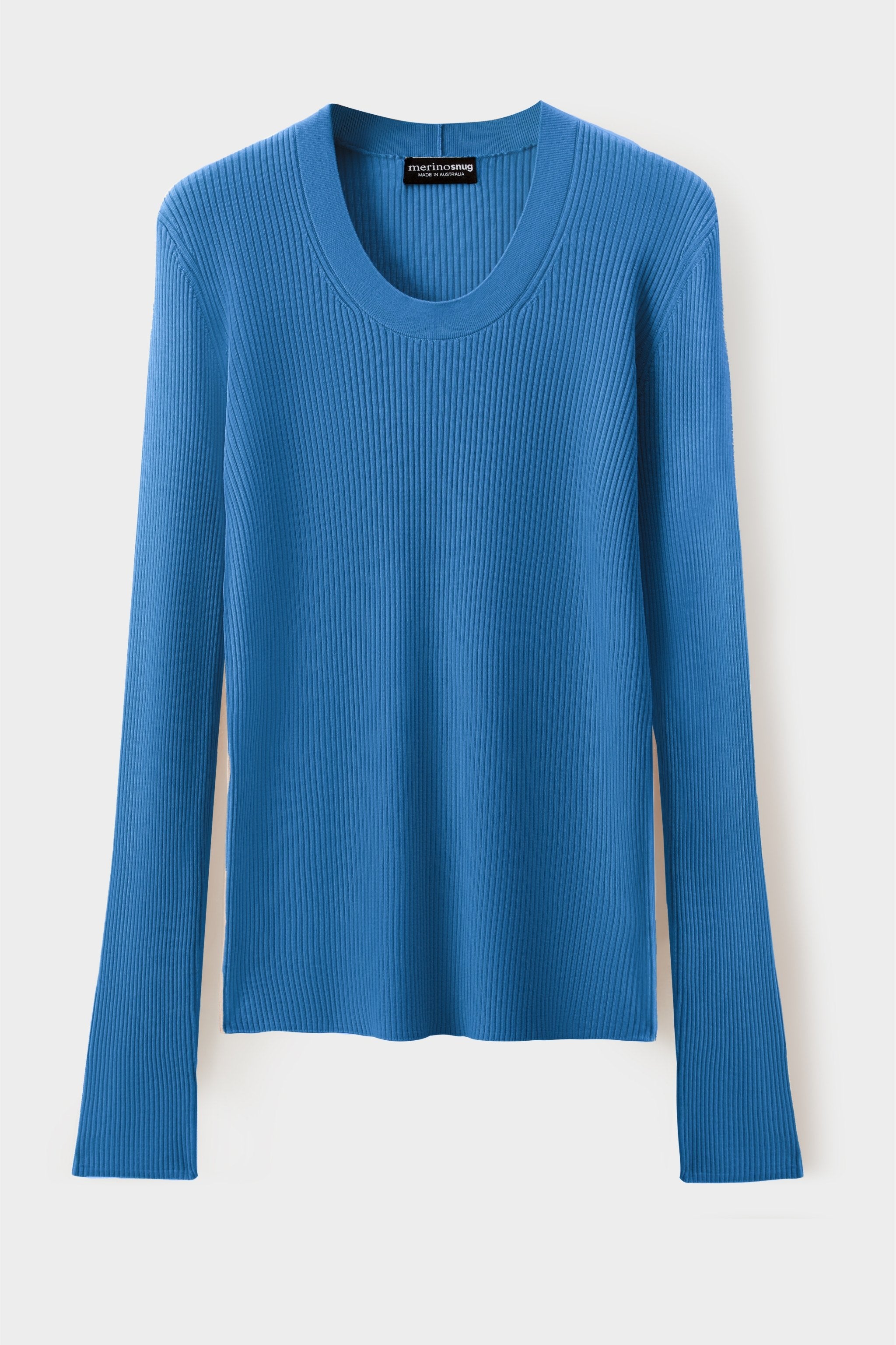 Merinosnug Superfine Merino Scoop Neck Long Sleeve Tee