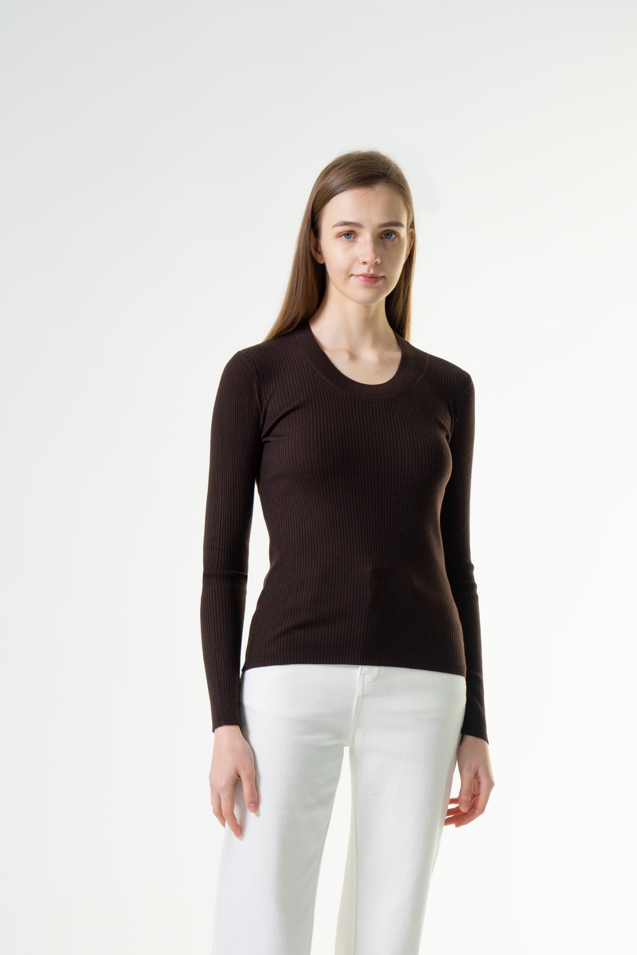 Merinosnug Superfine Merino Scoop Neck Long Sleeve Tee