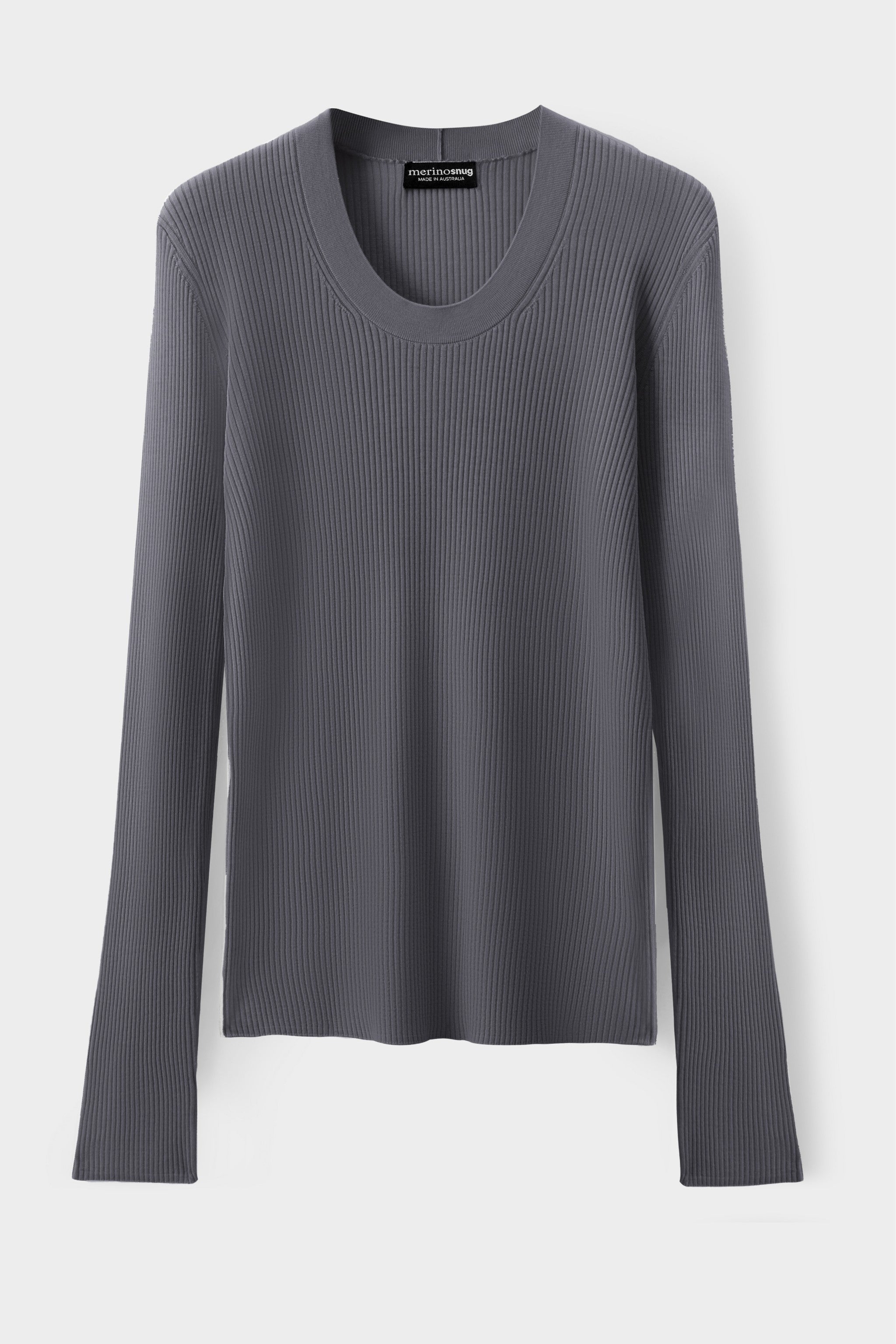 Merinosnug Superfine Merino Scoop Neck Long Sleeve Tee