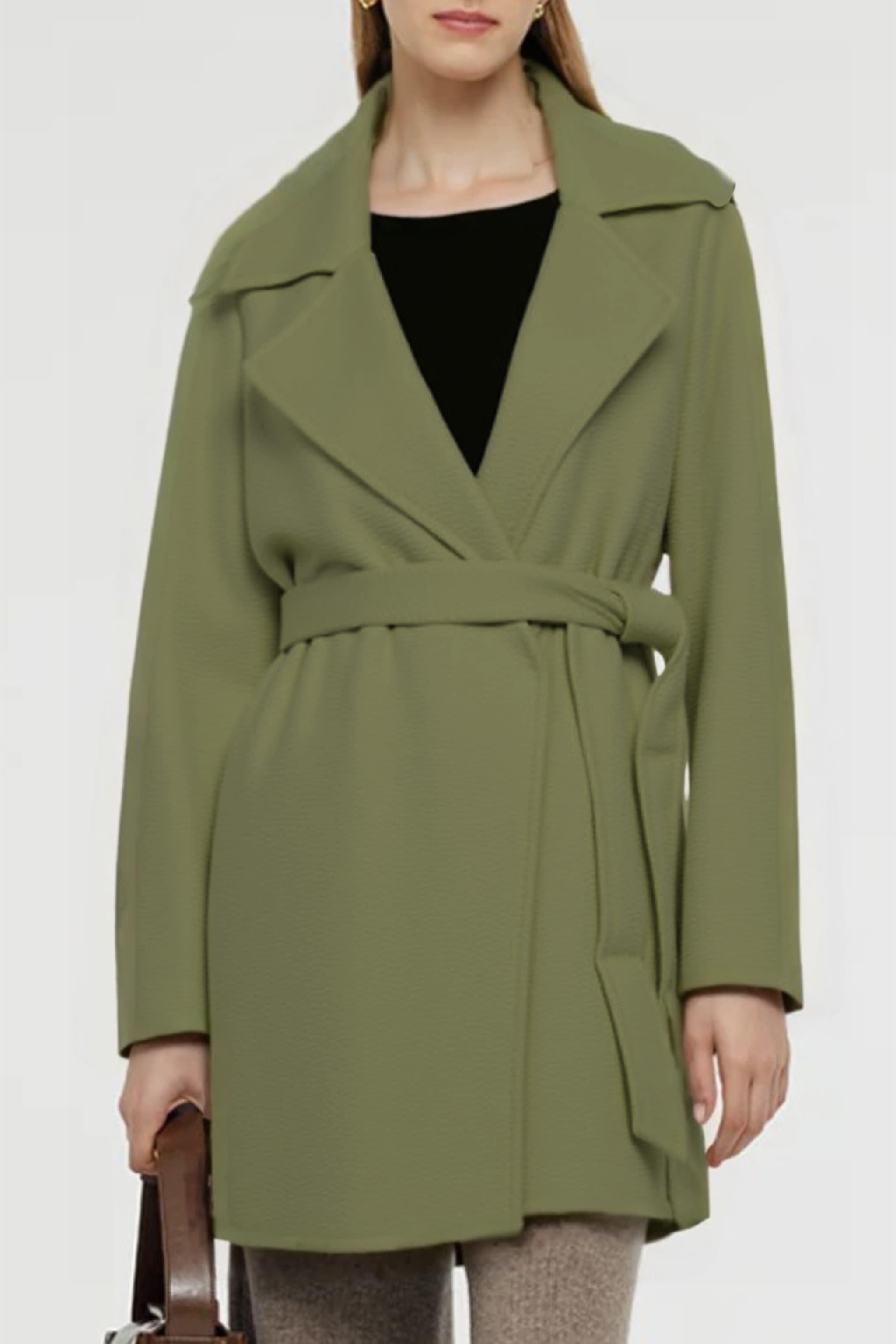 Women's Australian Wool Short Belted Coat | Merinosnug