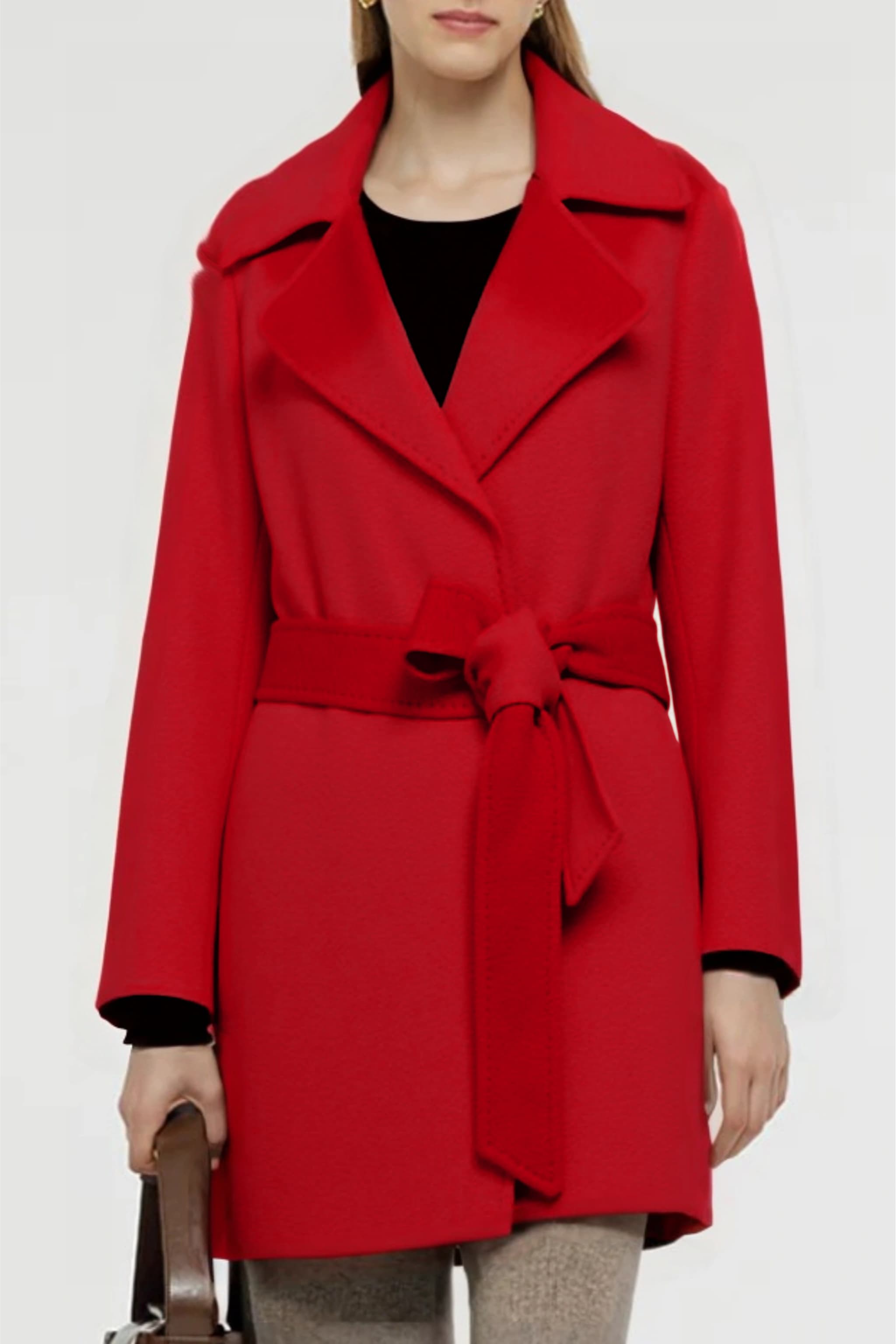Women's Australian Wool Short Belted Coat | Merinosnug