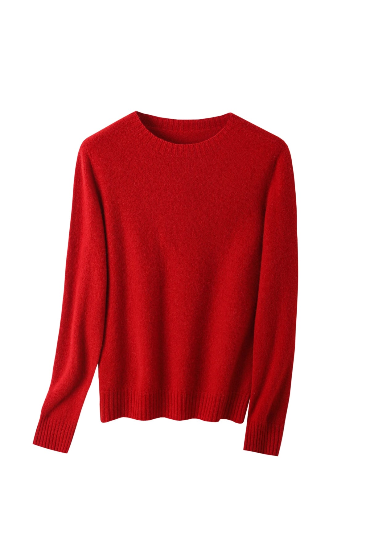 Women's 100% Fine Wool Crewneck Knit Pullover