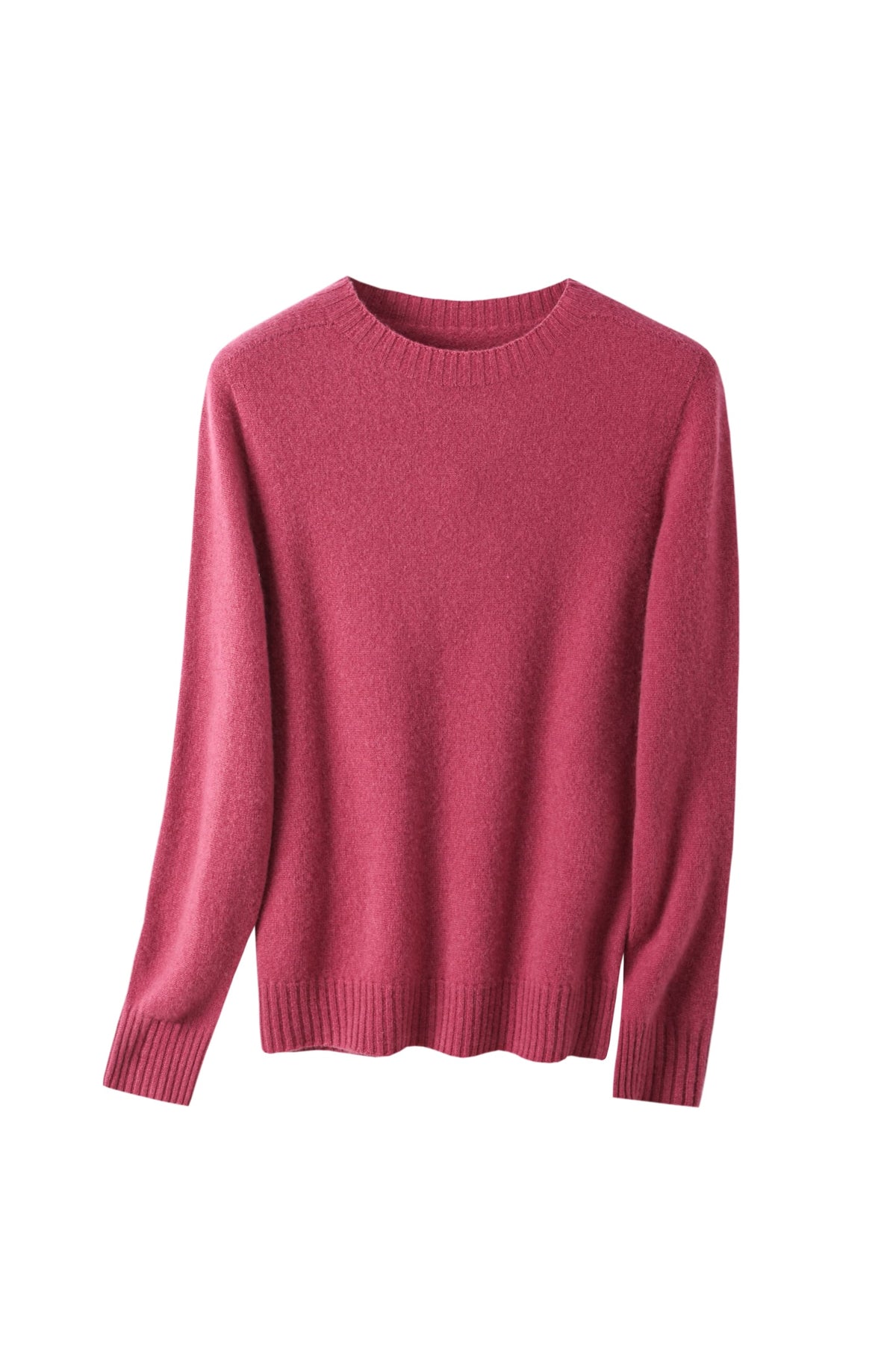 Women's 100% Fine Wool Crewneck Knit Pullover